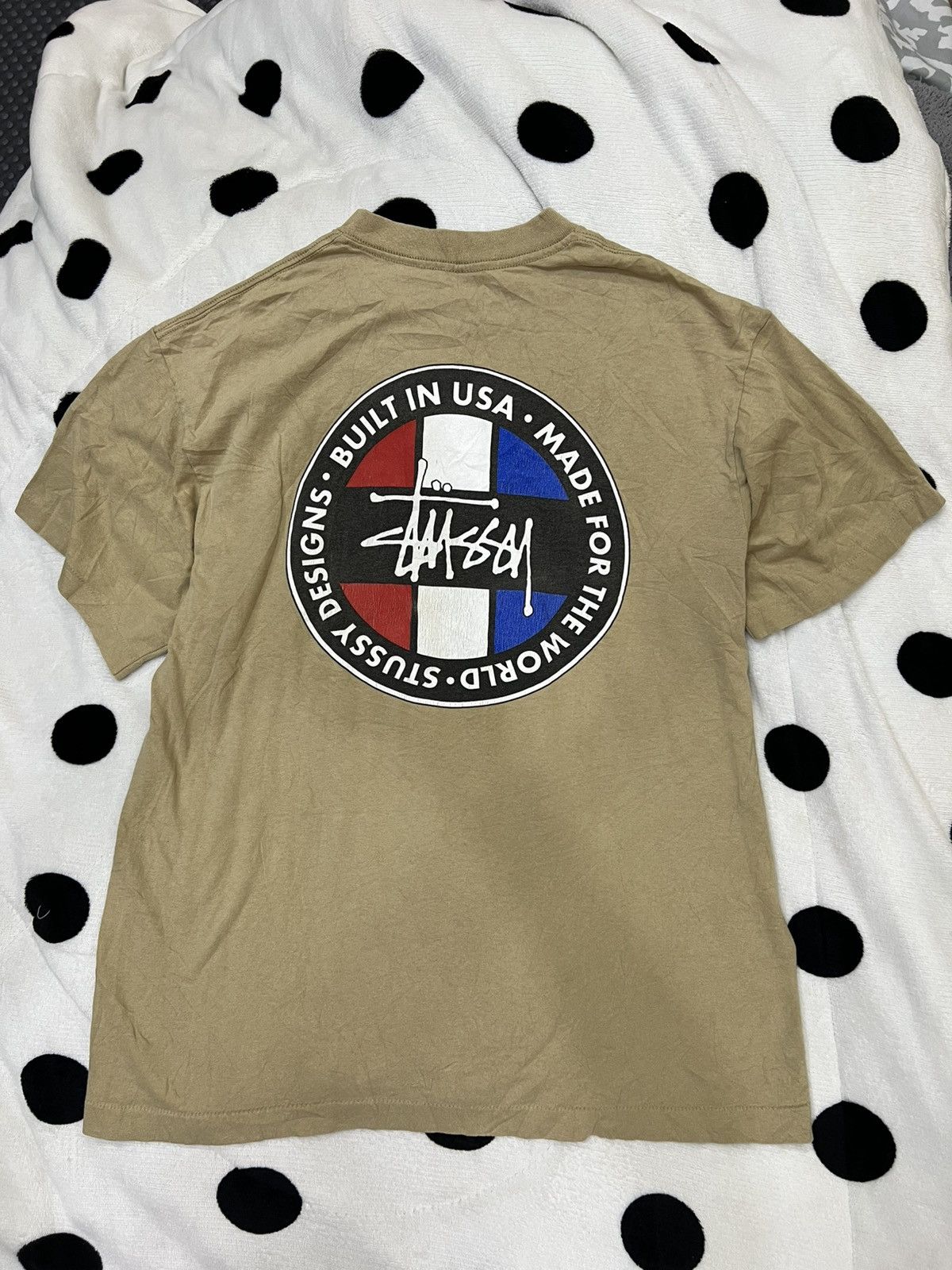 Stussy Vintage 90s Stussy “Built in USA Made For The World” Tshirt Size US XL / EU 56 / 4 - 1 Thumbnail