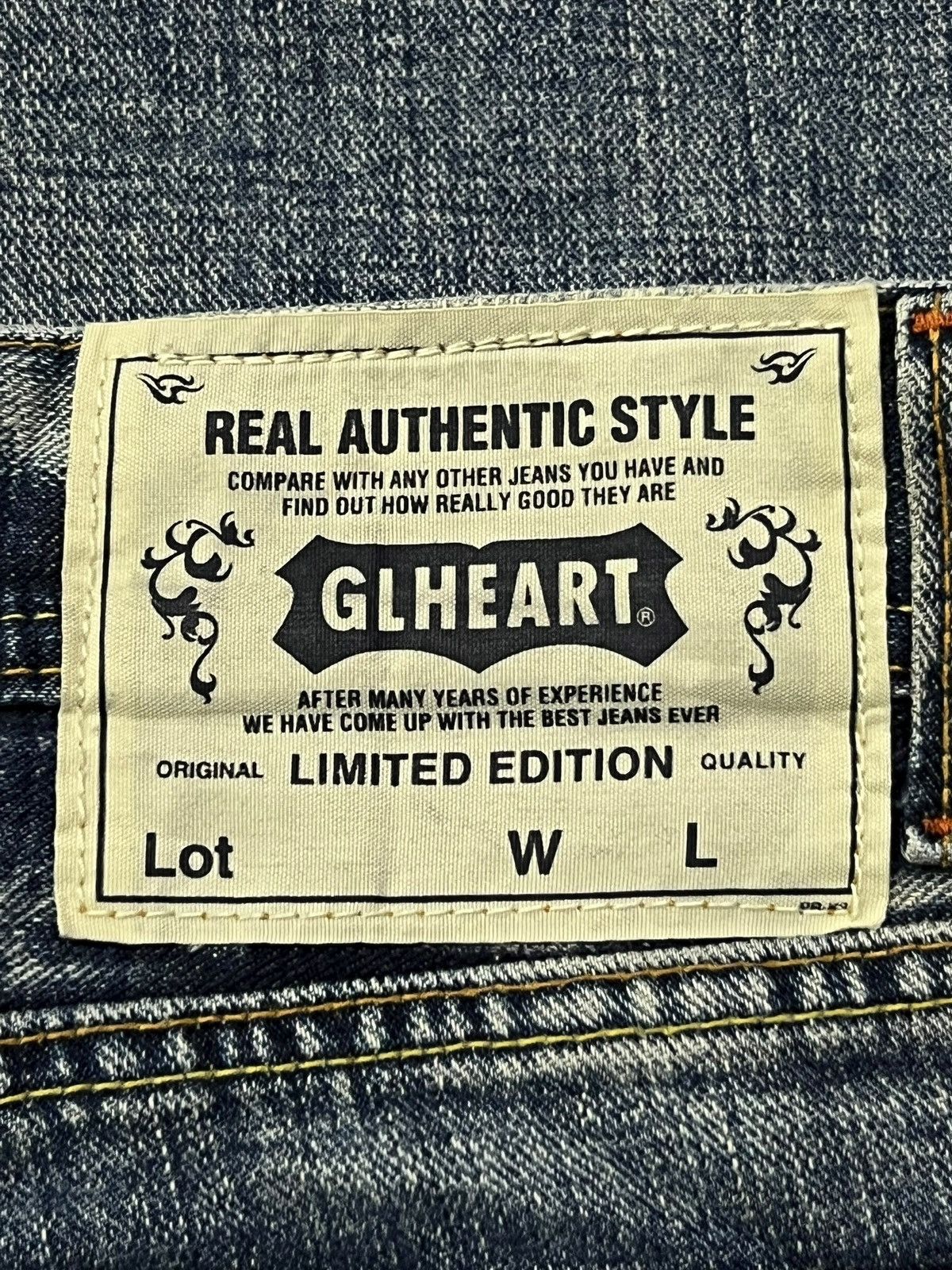 Japanese Brand Bootcut Vintage GL Heart Japan - Faded Wash,Distressed Denim Size US 34 / EU 50 - 11 Thumbnail