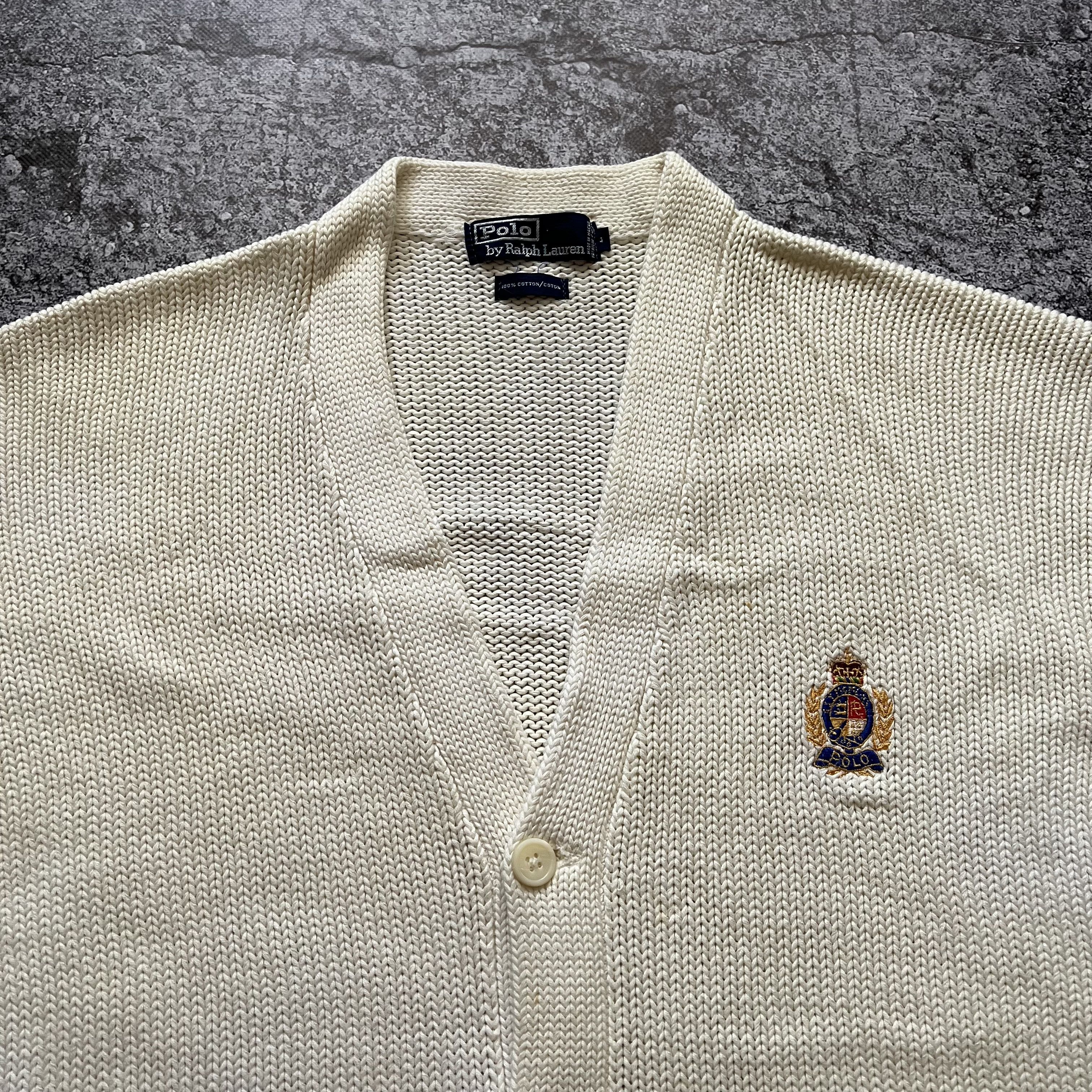 Polo Ralph Lauren Vintage 90s Polo Ralph Lauren Knitted Cardigan Logo Size L Size US L / EU 52-54 / 3 - 4 Thumbnail