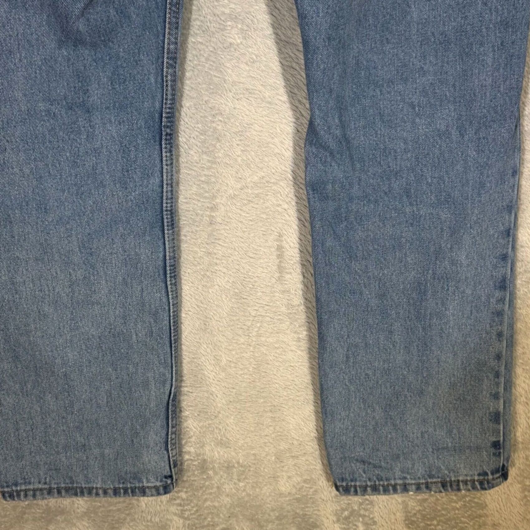 Levi's Levi’s 505 Jeans Men’s 32x30 Blue Denim Stretch Mid Rise Straight Leg Jeans Size US 32 / EU 48 - 5 Thumbnail