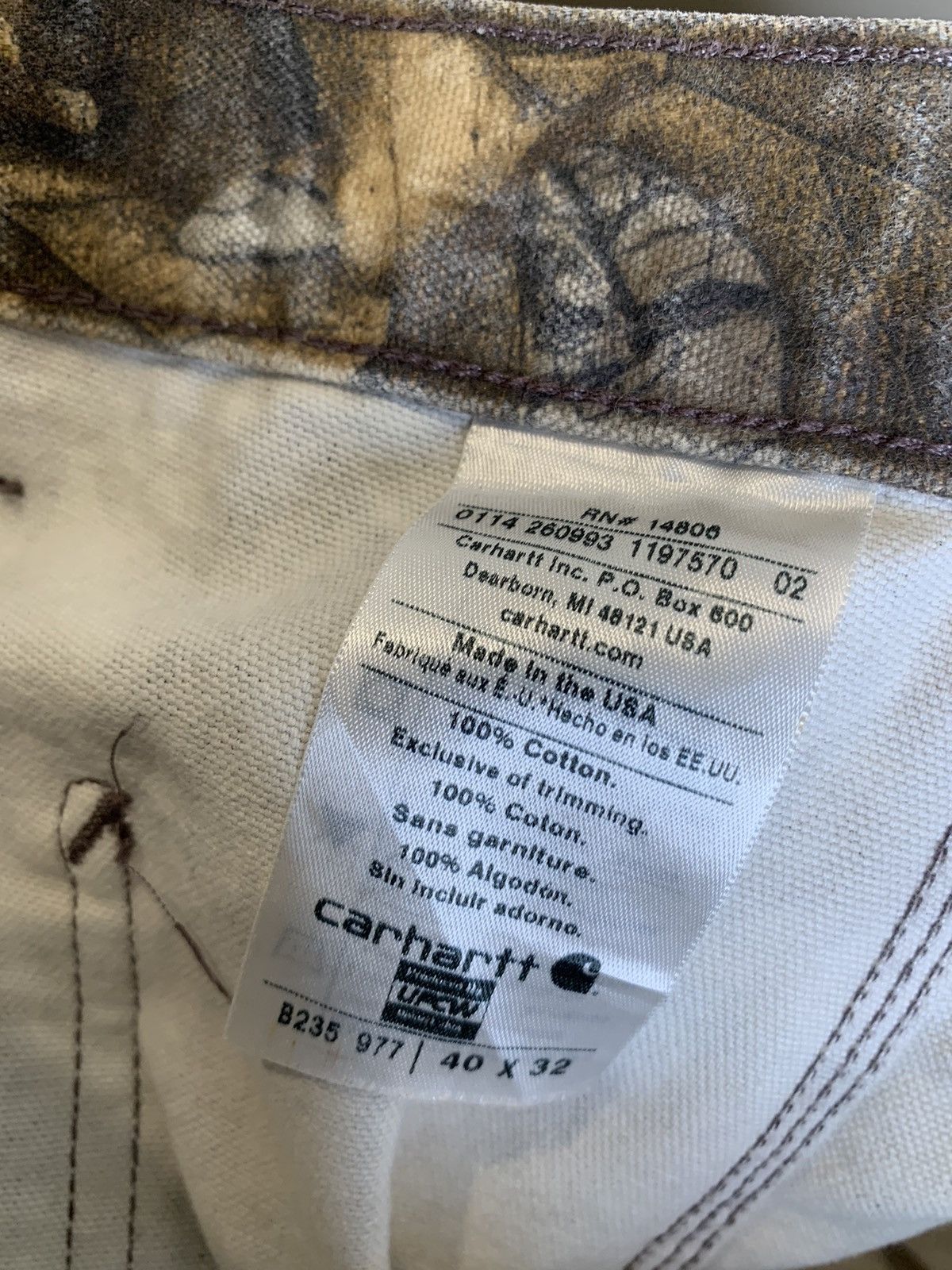 Carhartt × Realtree *RARE* Carhartt x RealTree Camo USA Union-Made Work Pants Size US 40 / EU 56 - 11 Thumbnail
