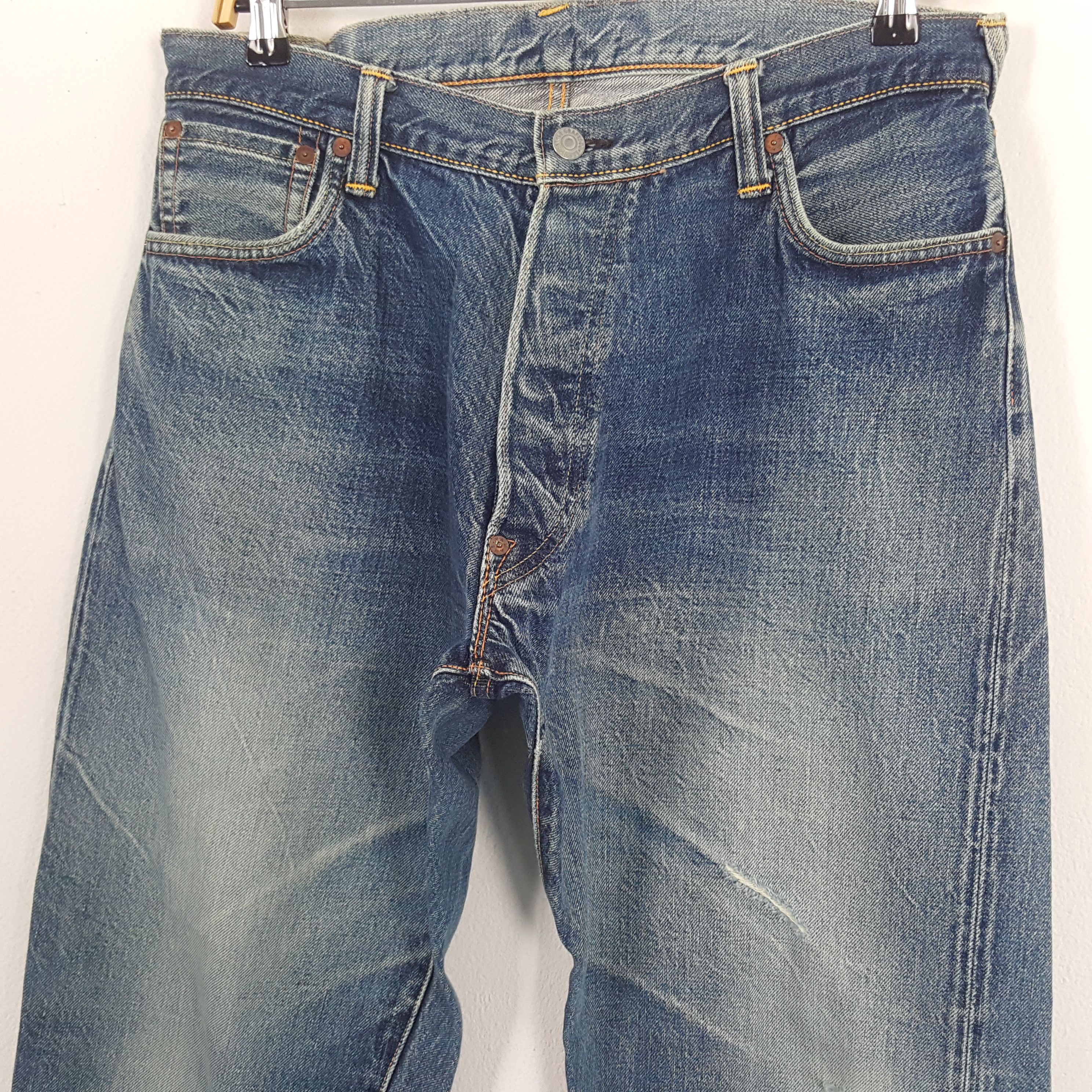 Evisu × Japanese Brand × Vintage Vintage Evisu Japanese Brand Daicock Custom Art Denim Jeans Size US 32 / EU 48 - 5 Thumbnail