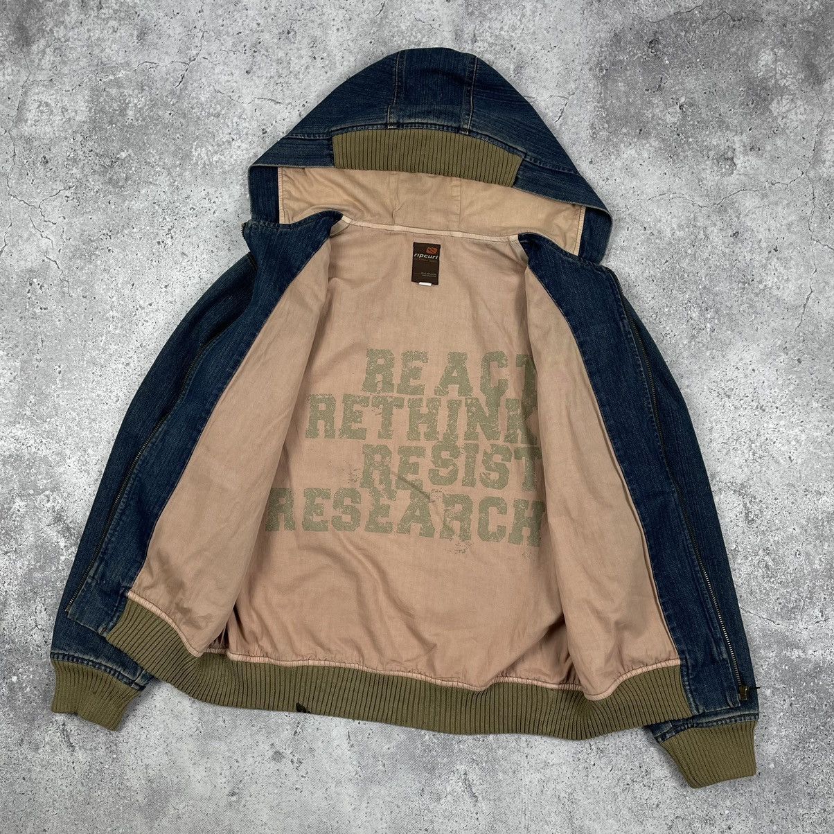 Ripcurl × Vintage Vintage RipCurl Denim Hooded Jacket 00s Size US M / EU 48-50 / 2 - 9 Thumbnail