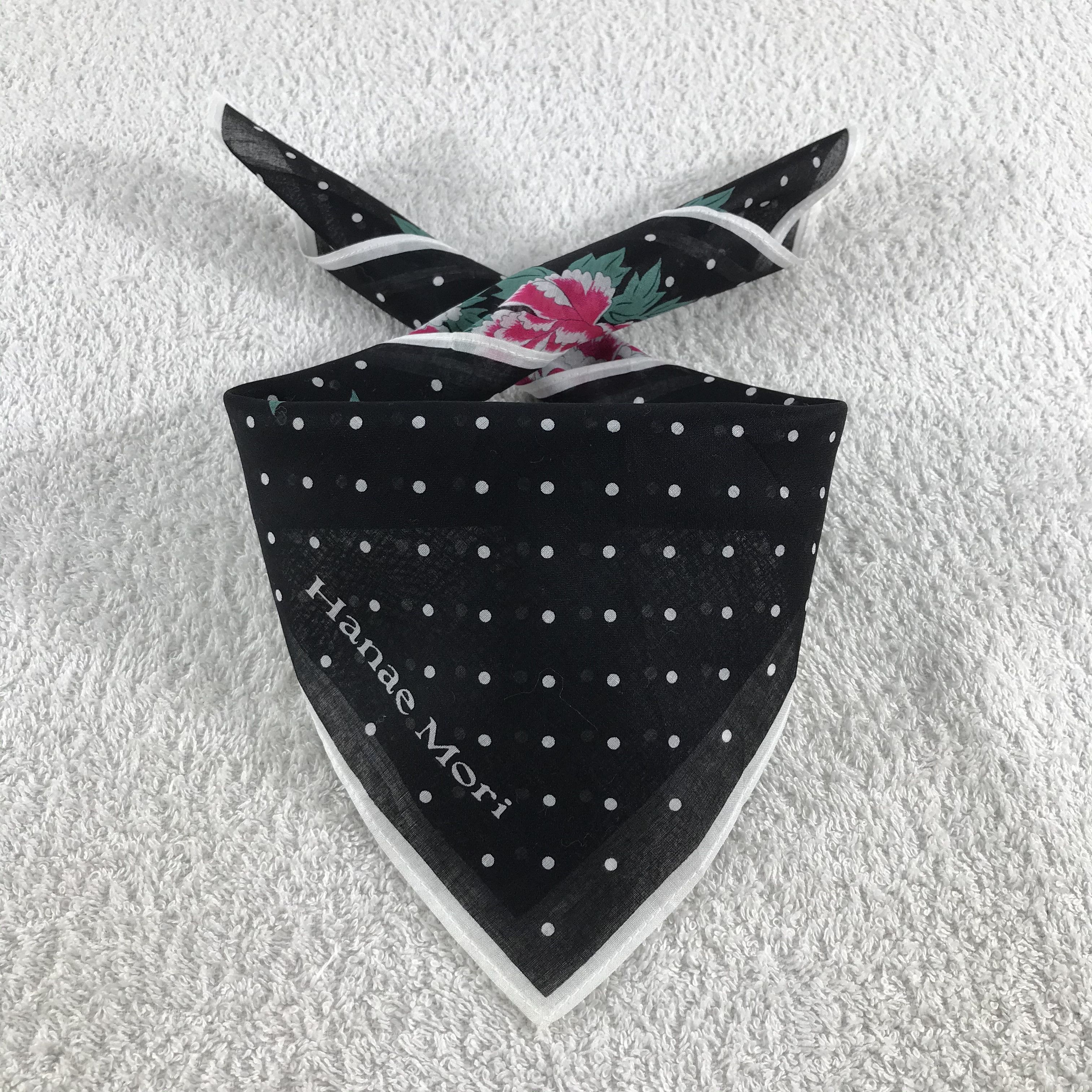 Hanae Mori × Vintage Hanae Mori Bandana / Handkerchief / Neckerchief - S328 Size ONE SIZE - 3 Thumbnail