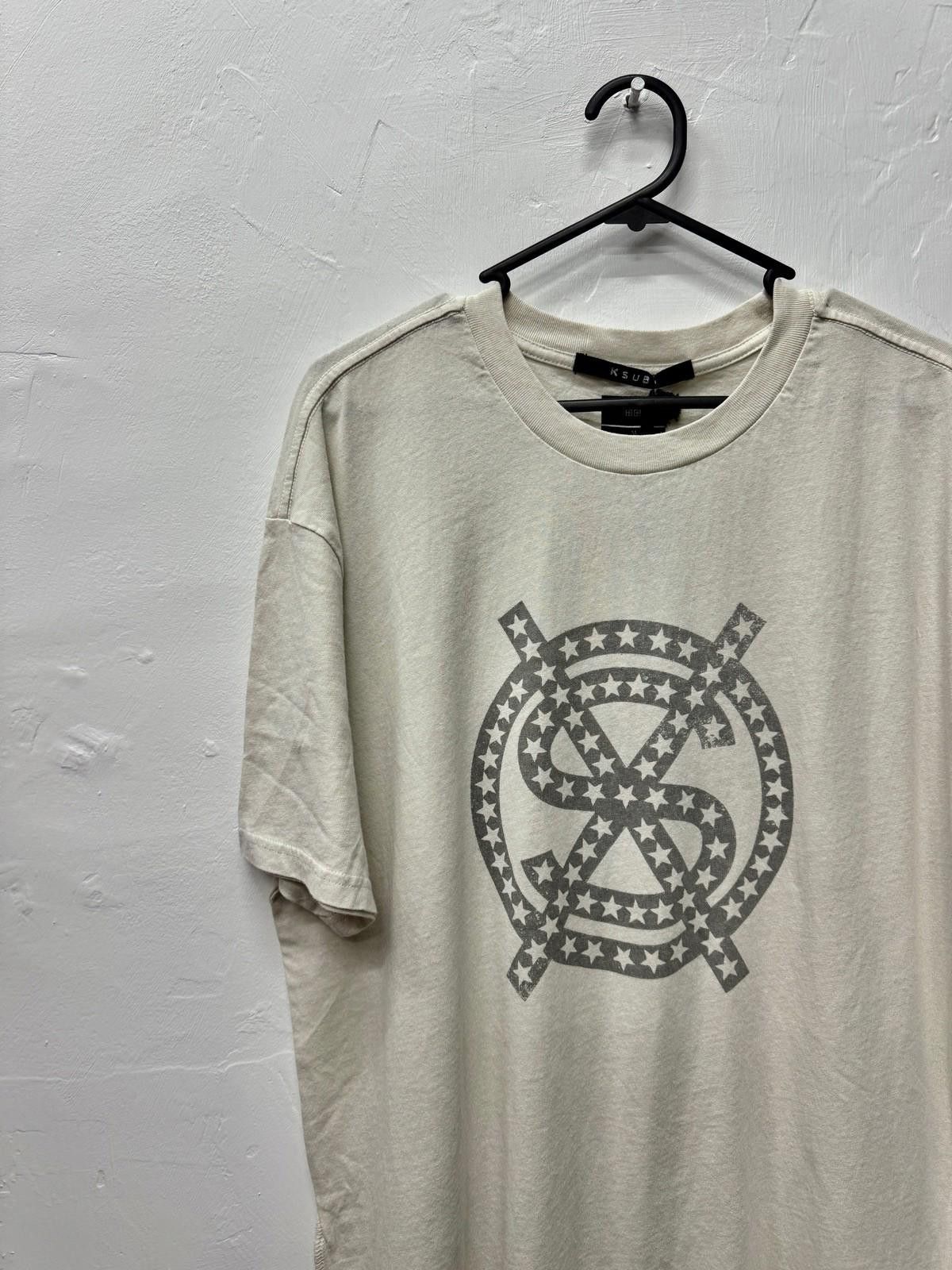 Ksubi new ksubi tee t-shirt top mens dollar star chalk sand medium Size US M / EU 48-50 / 2 - 1 Thumbnail