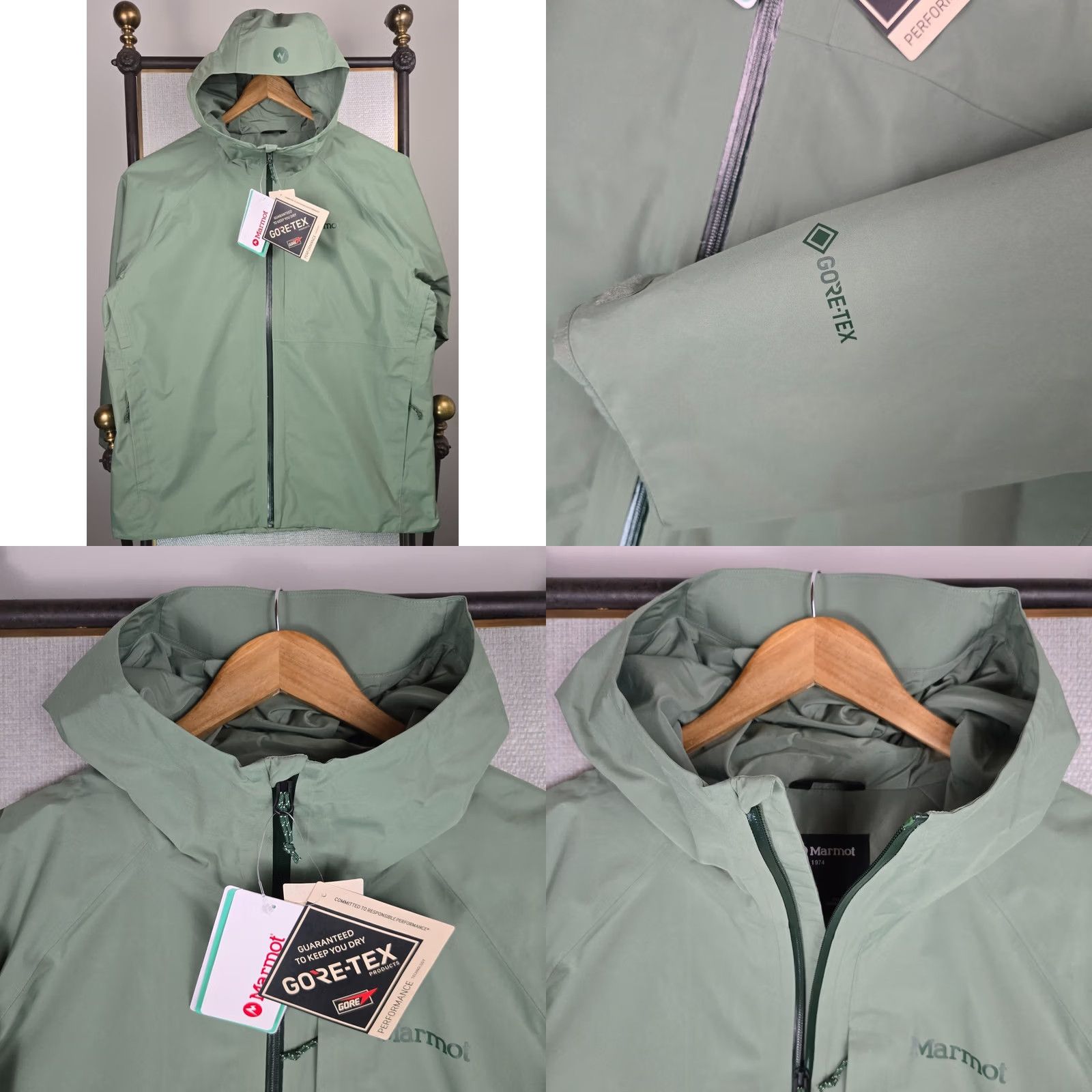 Marmot Marmot Gore Tex New Mens 2XL Waterproof Hooded Shell Jacket Green Jacket Size US XXL / EU 58 / 5 - 10 Thumbnail