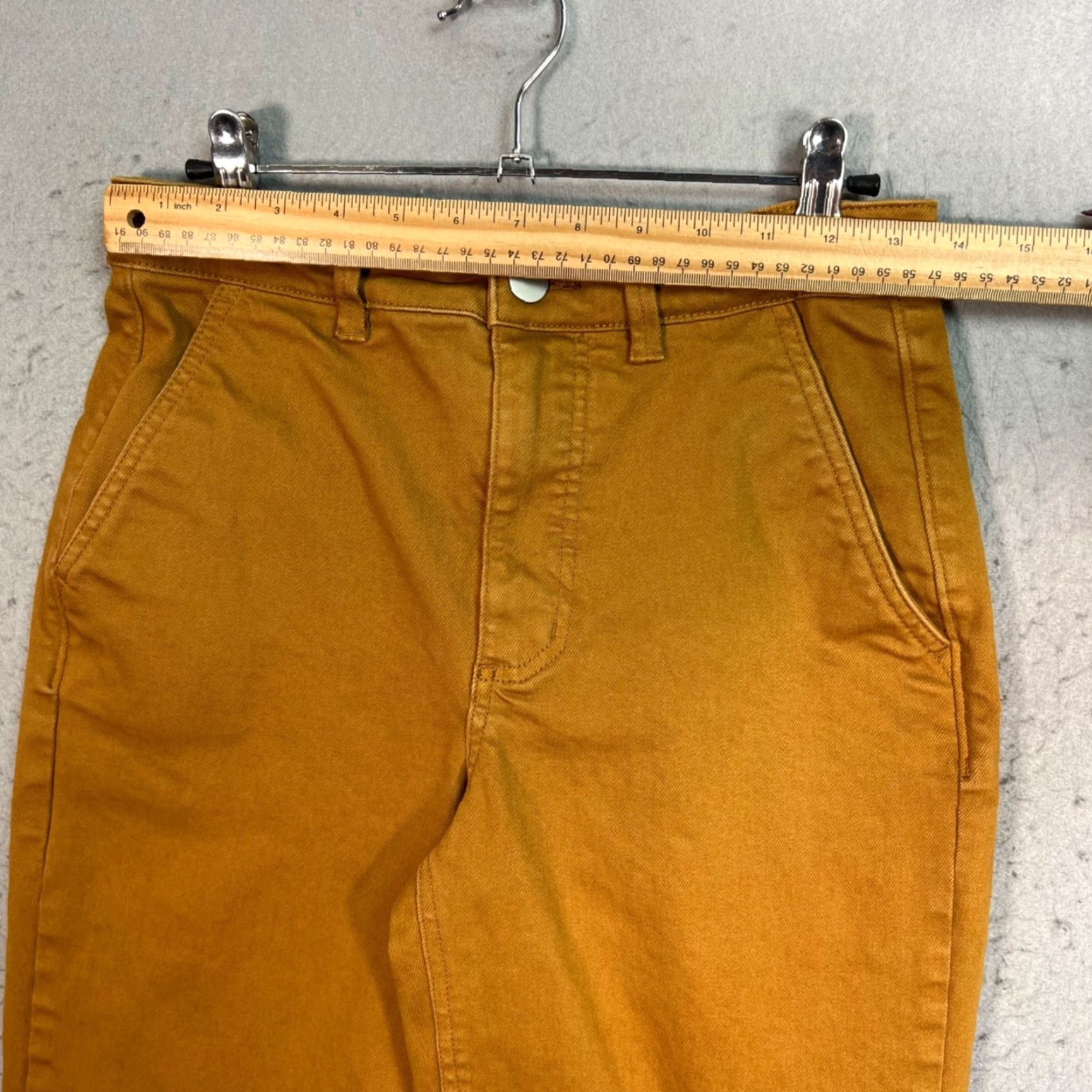 Everlane Everlane Pants Cropped Straight Womens Size 4 Brown Cotton Blend Chino High Rise Size 27" / US 4 / IT 40 - 5 Thumbnail