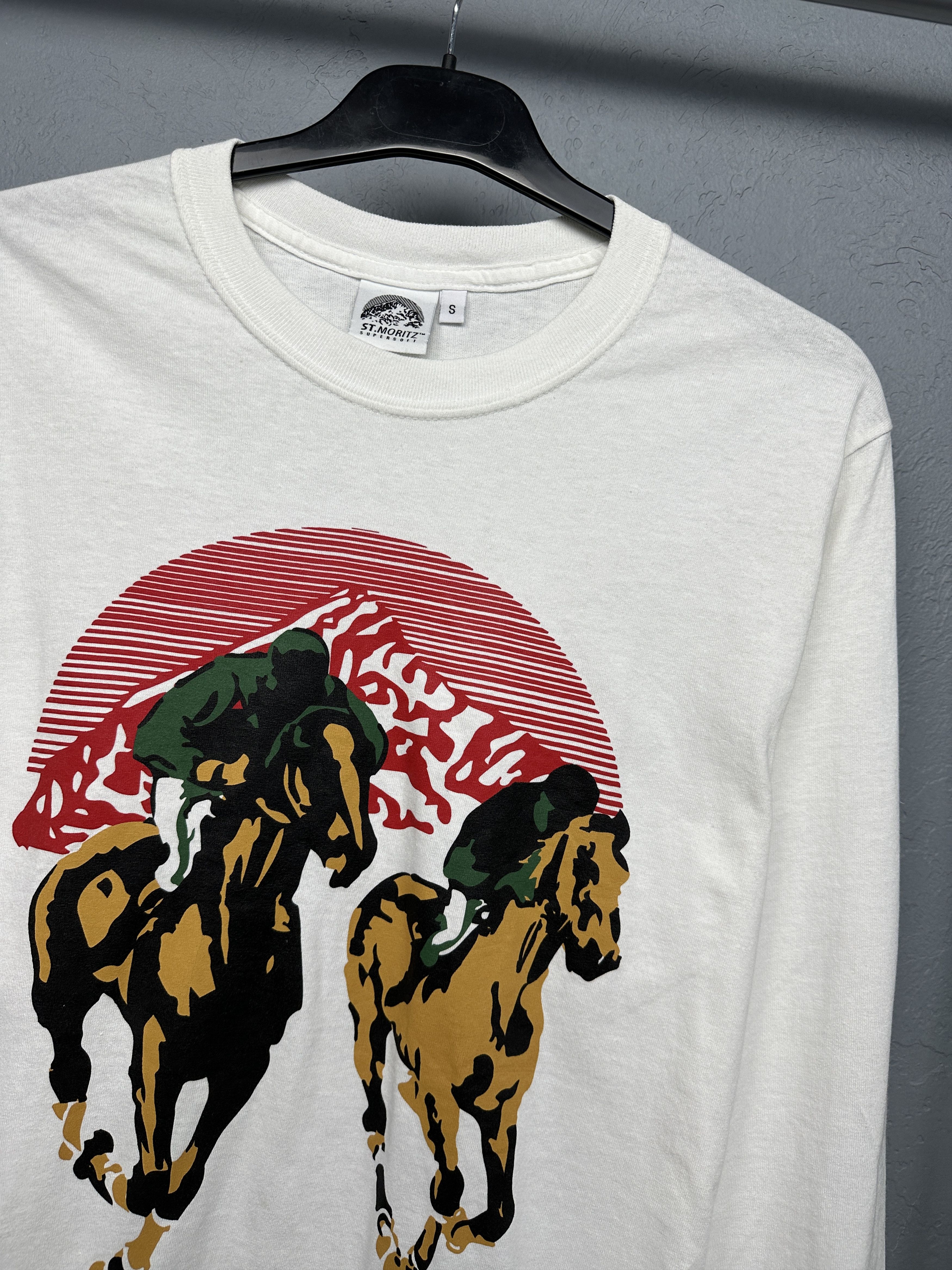 Other St. Moritz Supersoft White Turf Racing Long Sleeve T-Shirt Size US S / EU 44-46 / 1 - 2 Thumbnail