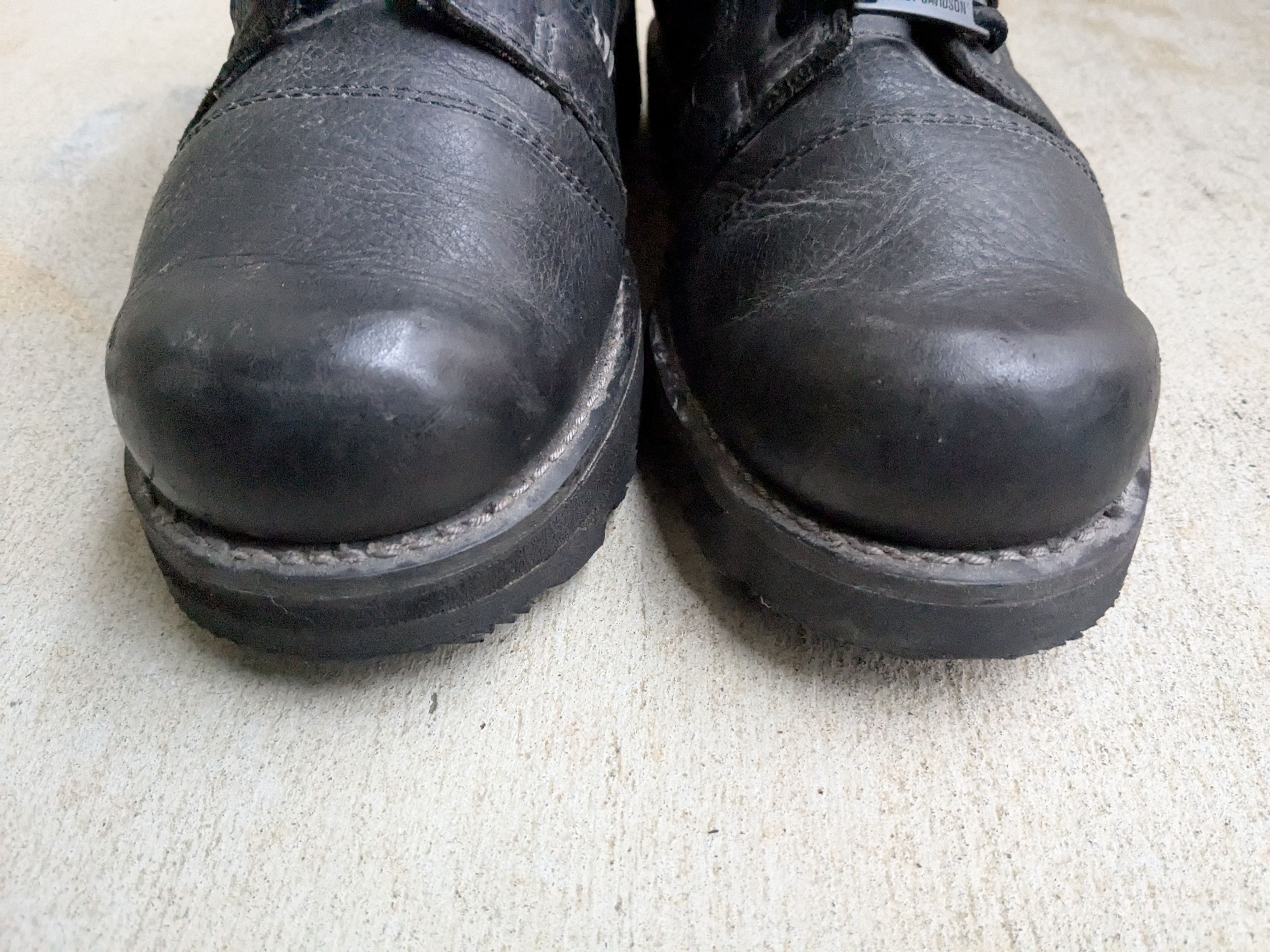 Harley Davidson Harley Davidson Motorcycle Boots Black 12 Biker Leather Size US 12 / EU 45 - 4 Thumbnail