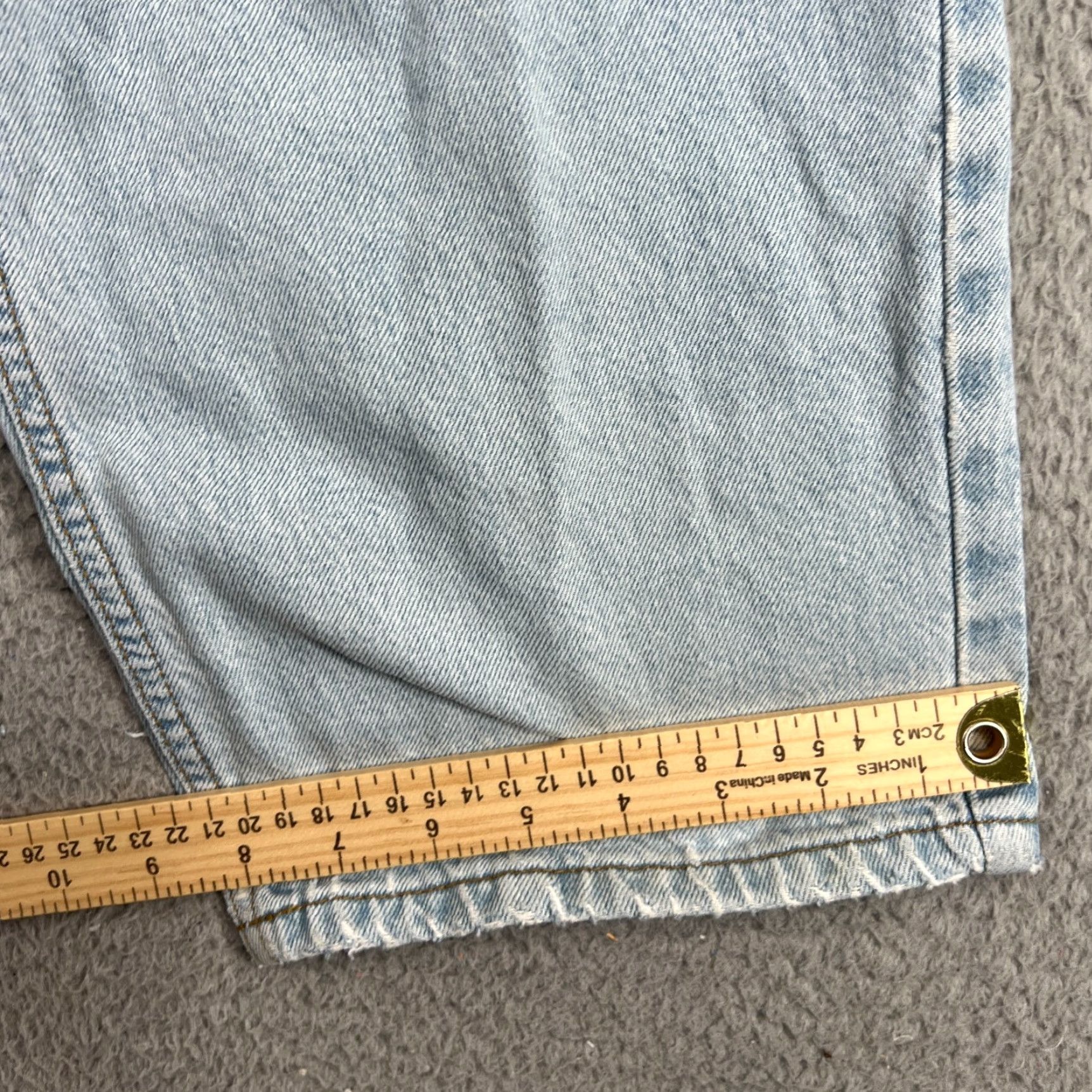 Bugle Boy VINTAGE Bugle Boy Jeans Shorts 26" Light Wash Denim Casual Bermuda Mens 90s Vintage Fashion Pockets Size US 26 / EU 42 - 4 Thumbnail
