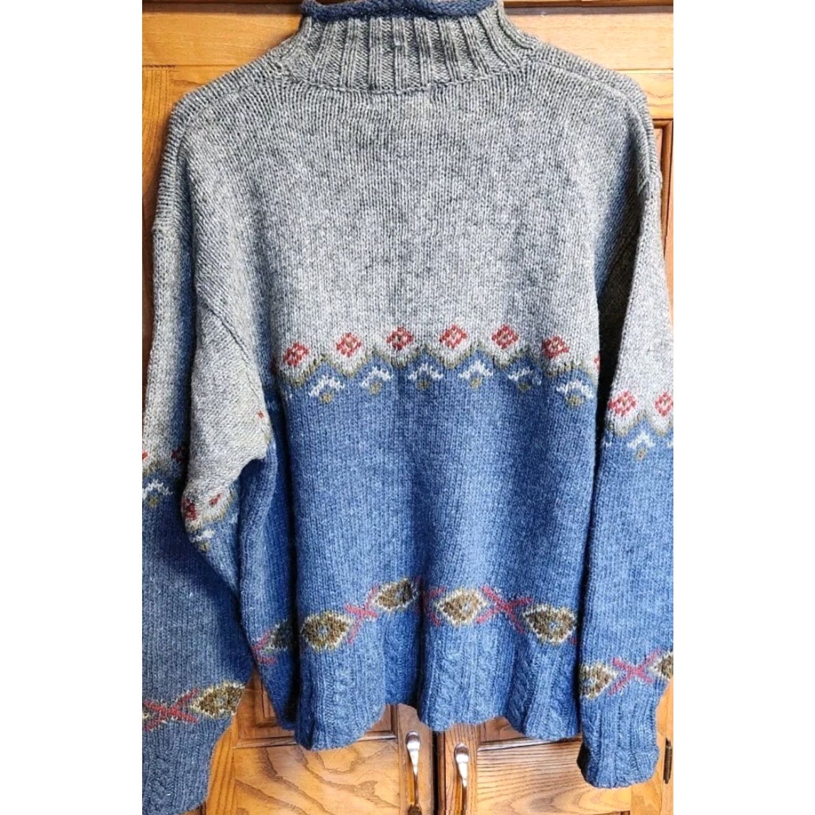 Vintage VINTAGE St Johns Bay Sweater Women XL Mock Neck Pullover Southwestern Woll Blend Size XL / US 12-14 / IT 48-50 - 3 Thumbnail