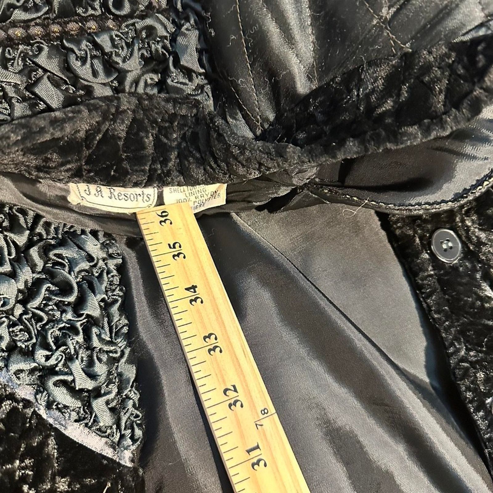 Other 1X 80s Vintage JA Resort Black Quilted Women's Puffer Jacket Size XXL / US 16-18 / IT 52-54 - 2 Thumbnail