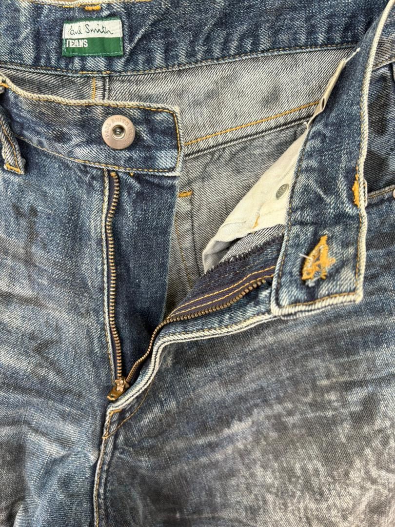 Paul Smith VTG Paul Smith Distressed Denim Pant Design Selvedge Rare Size US 30 / EU 46 - 15 Thumbnail