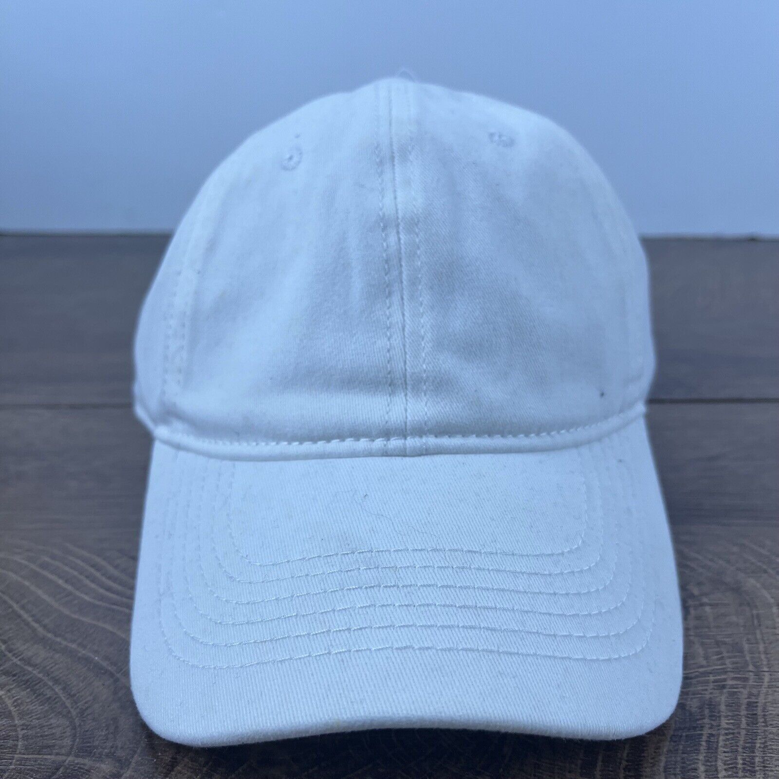 Other Plain White Running Hat Athletic White Cap Hat Adjustable Ha Size ONE SIZE - 2 Thumbnail