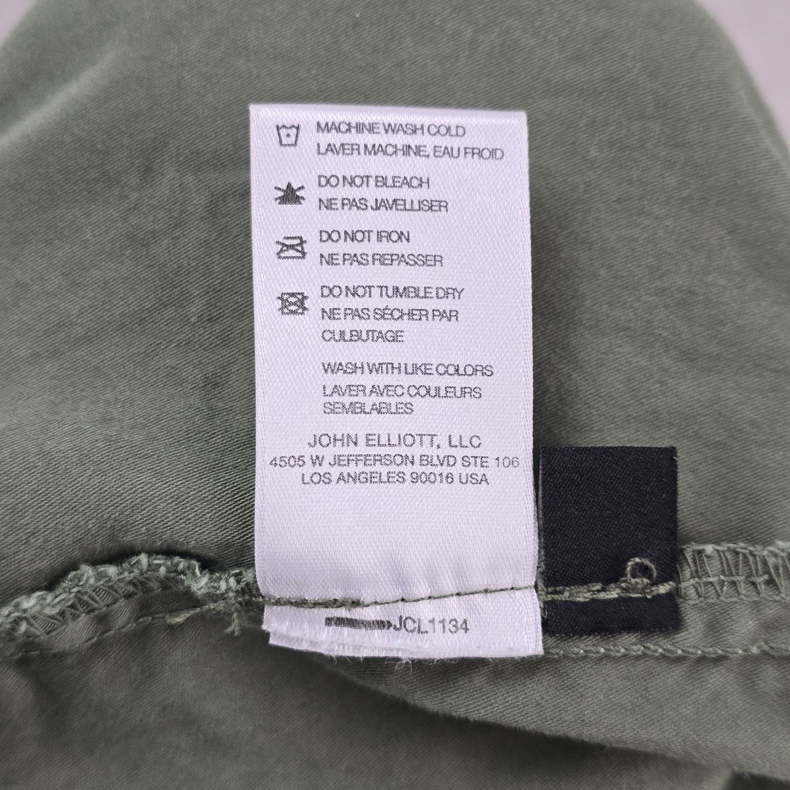 John Elliott John Elliott Back Sateen Cargo Pants Sz 3 Large Olive Green Size US 36 / EU 52 - 6 Thumbnail