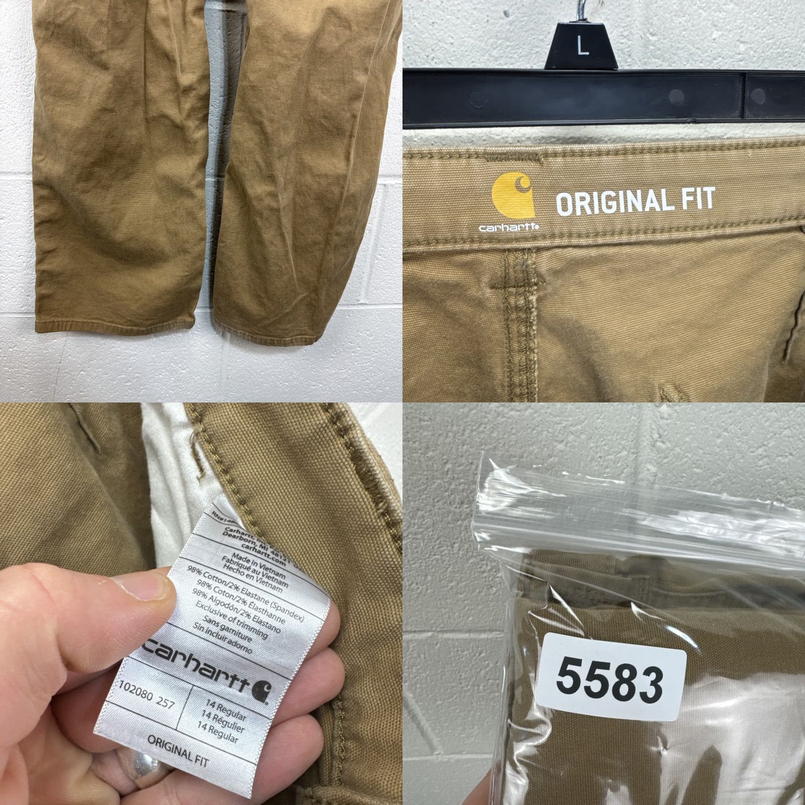 Carhartt Carhartt Women's Pants - Rugged Flex Loose Fit Canvas Work Pants - Brown - 14 Regular - 102080-257 - Straight Leg - Casual Workwear Size 36" / US 14 / IT 50 - 9 Thumbnail