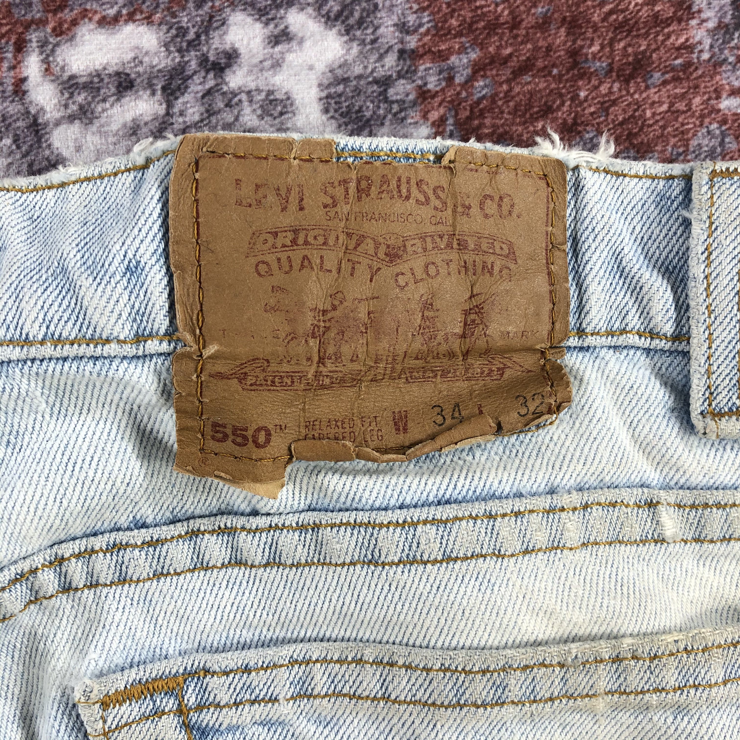 Levi's × Vintage Vintage 90s Light Wash Levis 550 Jeans-JM2171 Size US 34 / EU 50 - 6 Thumbnail