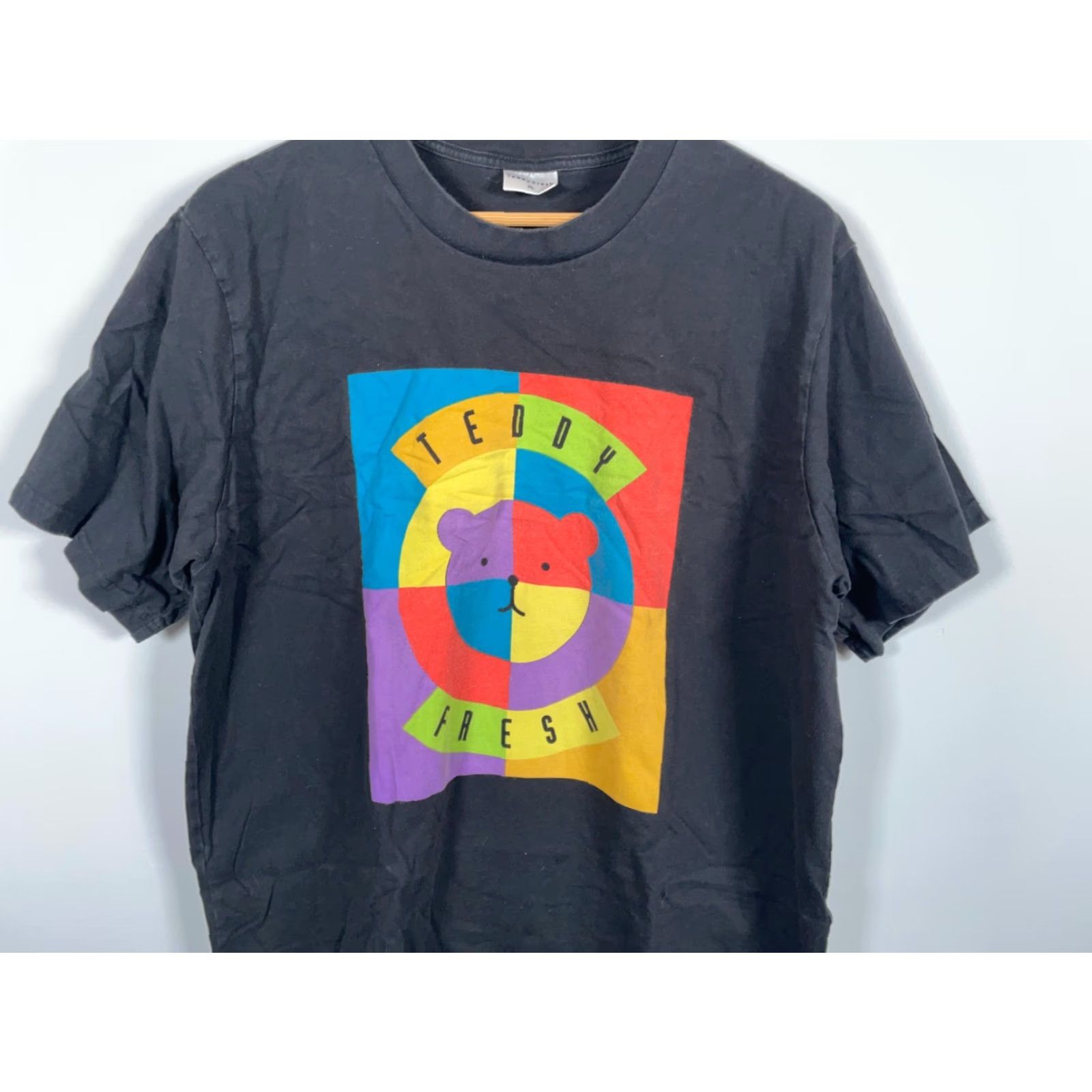Teddy Fresh Teddy Fresh T-Shirt Black XL Box Logo Print Crewneck 100% Cotton Men’s Shirt Size US XL / EU 56 / 4 - 4 Thumbnail
