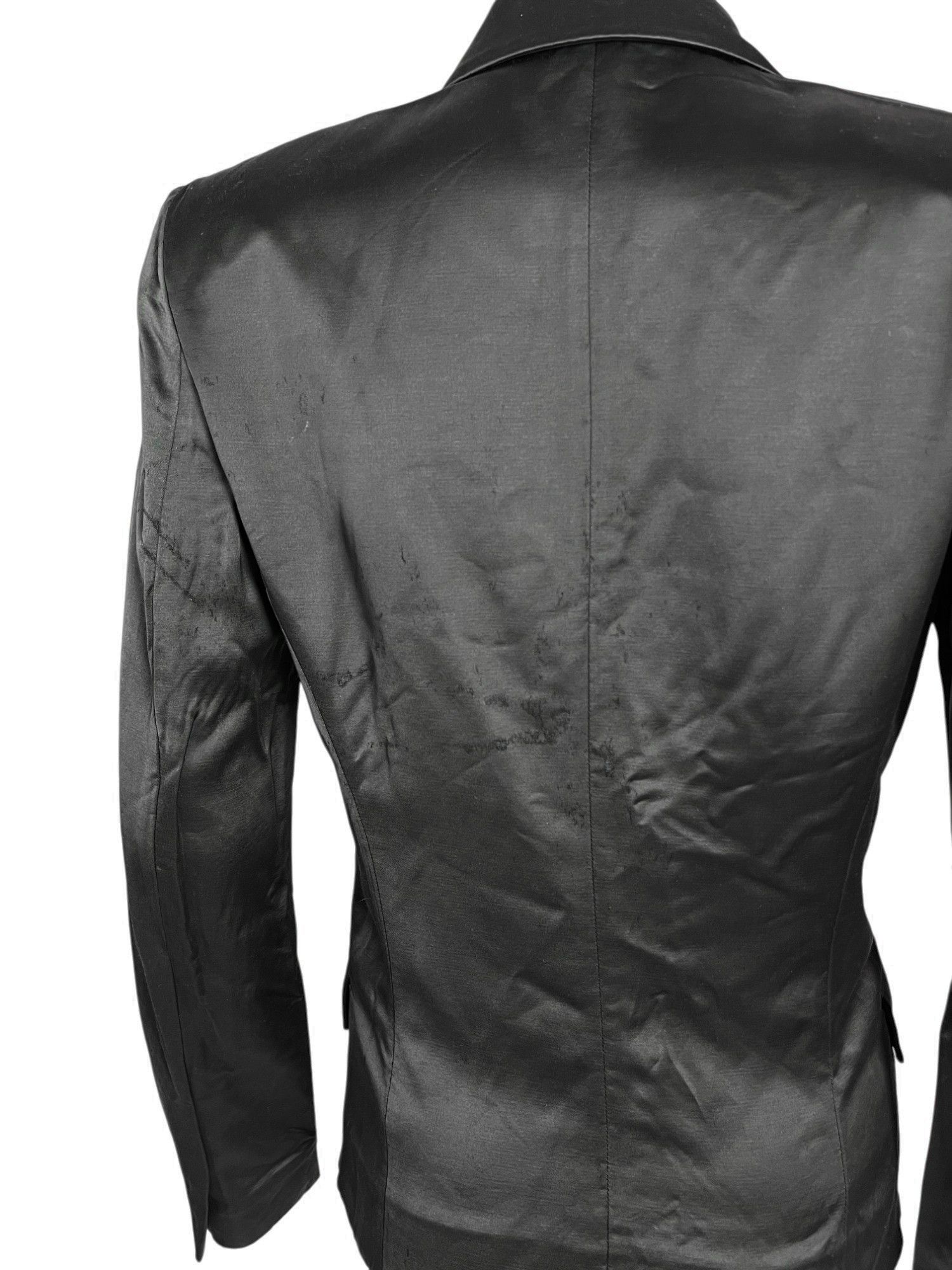 Balenciaga by Nicolas Ghesquière S/S 2006 Black Viscosa Blazer Size M / US 6-8 / IT 42-44 - 4 Thumbnail