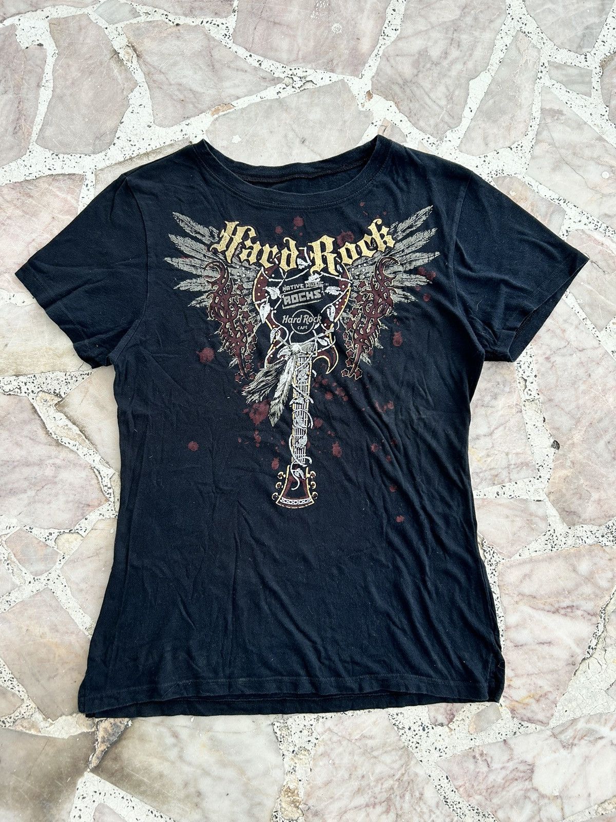 Hard Rock Cafe Hard Rock Black Tee Vintage Size S / US 4 / IT 40 - 1 Thumbnail