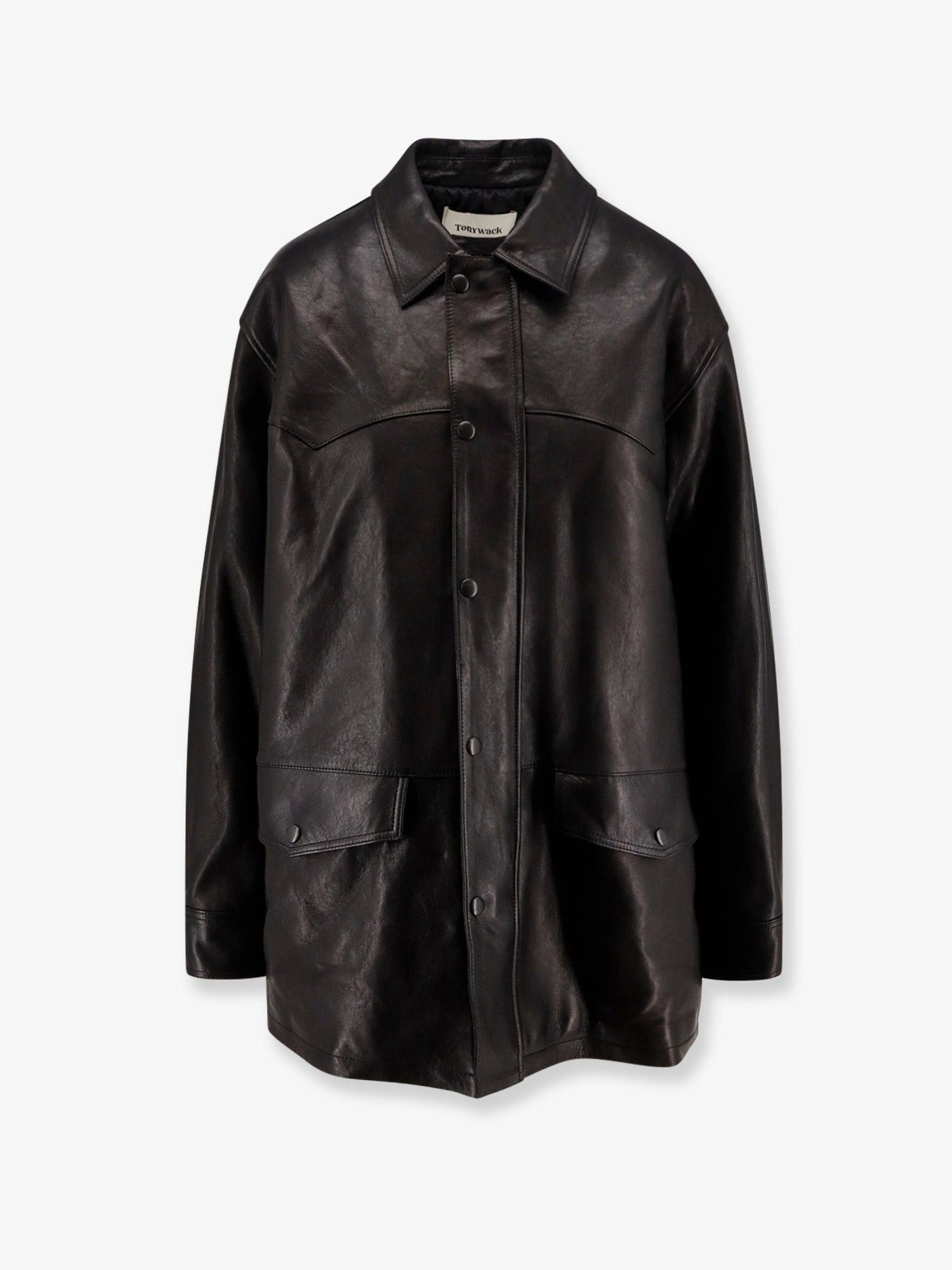 TONYWACK Long Padded Leather Unisex Jacket Size M / US 6-8 / IT 42-44 - 1 Thumbnail