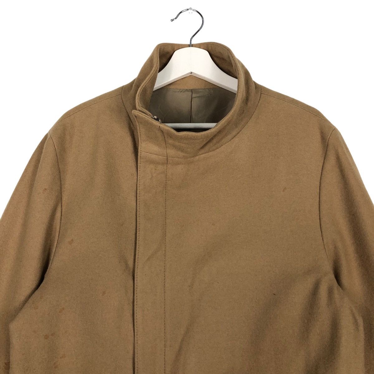 Comme Ca Ism 🔥Rich Brown - Fly Coats Long Jacket Wool Herringbone Size US M / EU 48-50 / 2 - 3 Thumbnail
