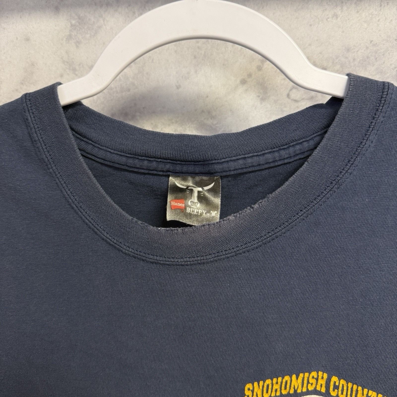 Vintage Vintage Snohomish Fire Dept T Shirt Mens XL Blue Y2K Fireman Size US XL / EU 56 / 4 - 4 Thumbnail