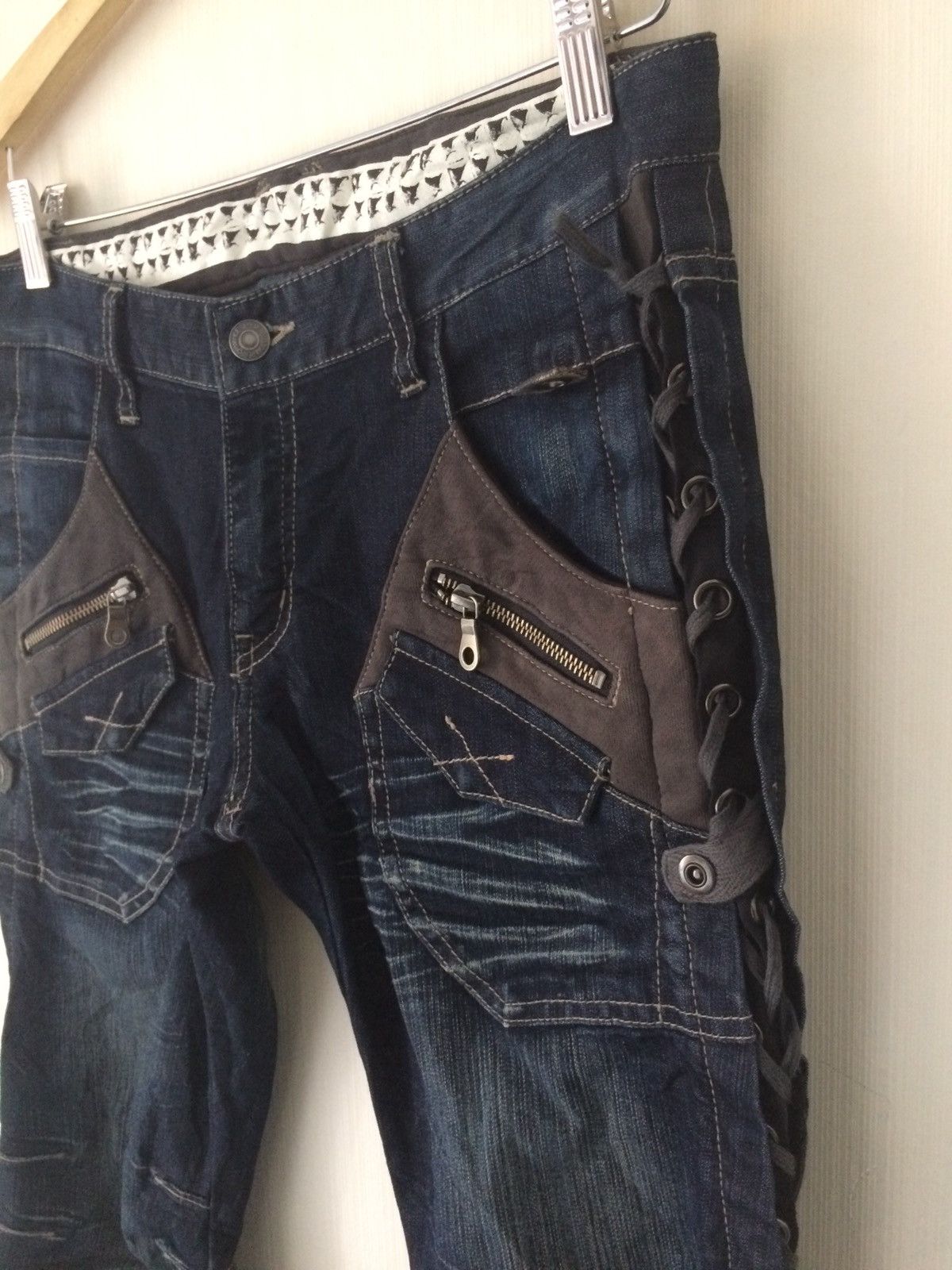 Japanese Brand × PPFM × Seditionaries PPFM Japanese Bondage Punk Hybrid Jeans Size US 30 / EU 46 - 9 Thumbnail