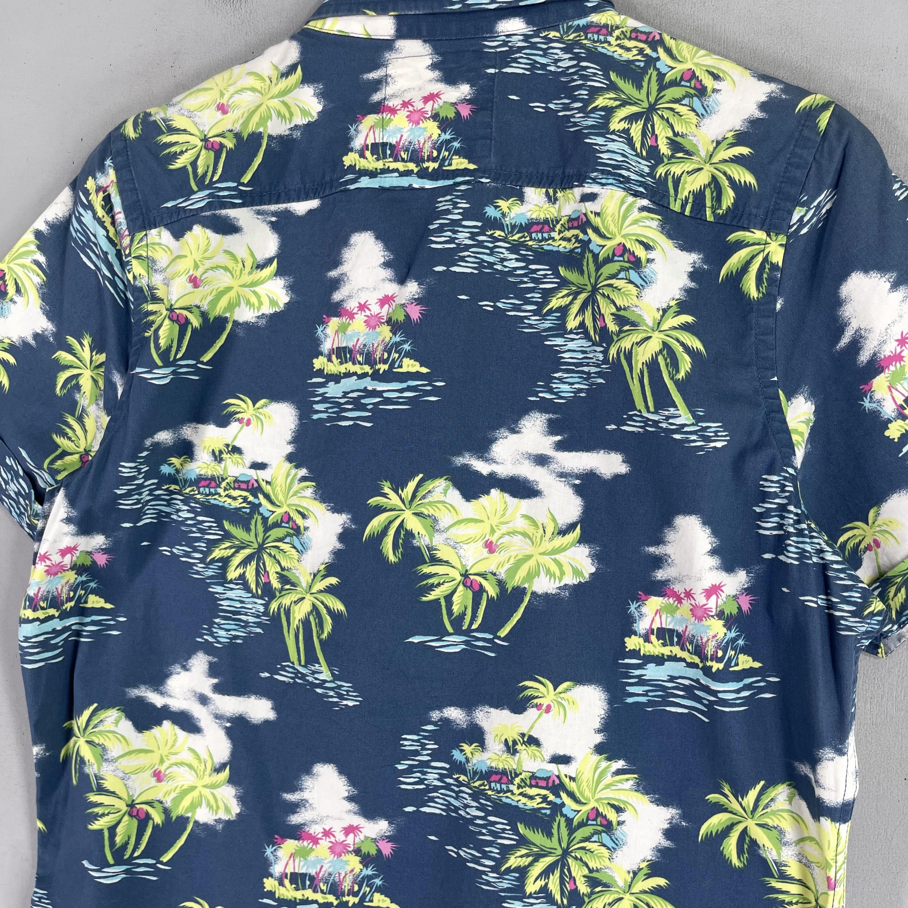 Japanese Brand Vintage HOLLYSTER Aloha Tropical Coconut Tree Hawaii Shirt Size US M / EU 48-50 / 2 - 8 Thumbnail