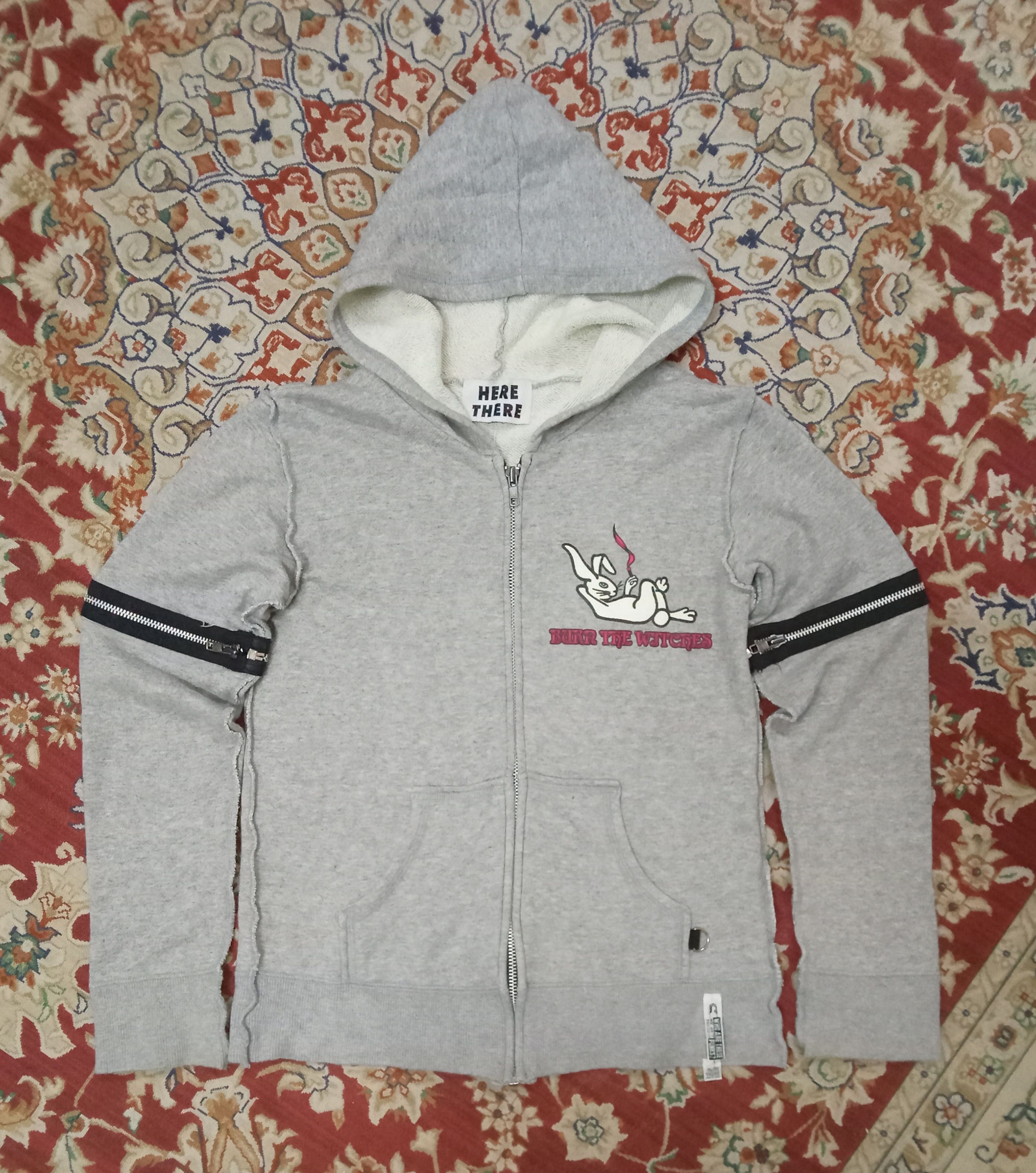 Japanese Brand Here There - Boy Kill Girl Rare Zipped Hoodie Jacket Size S / US 4 / IT 40 - 3 Thumbnail