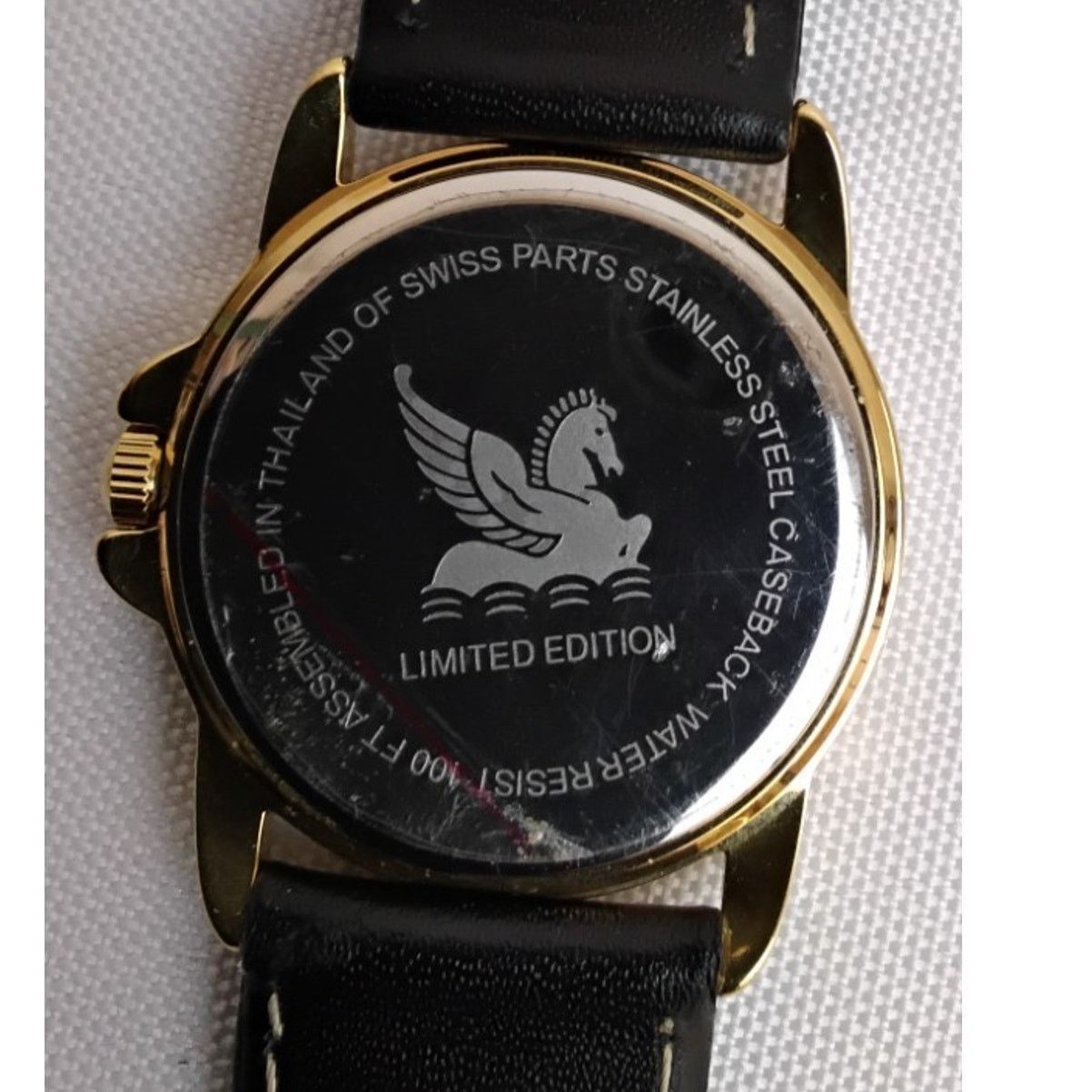 Other Tourneau Pegasus Ladies Watch Ltd' Edition Gold Black Band Size ONE SIZE - 7 Thumbnail