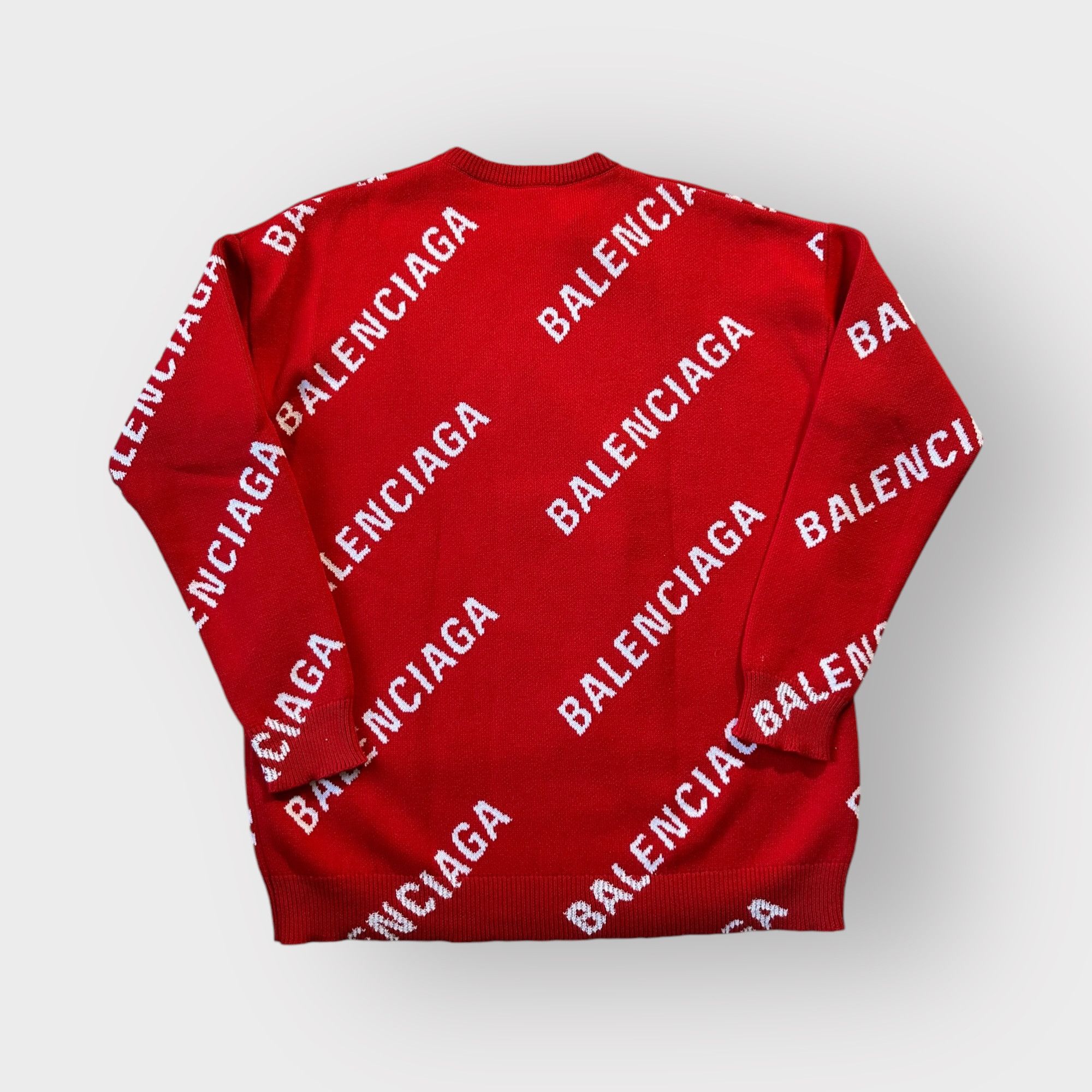 Balenciaga red sweater hotsell