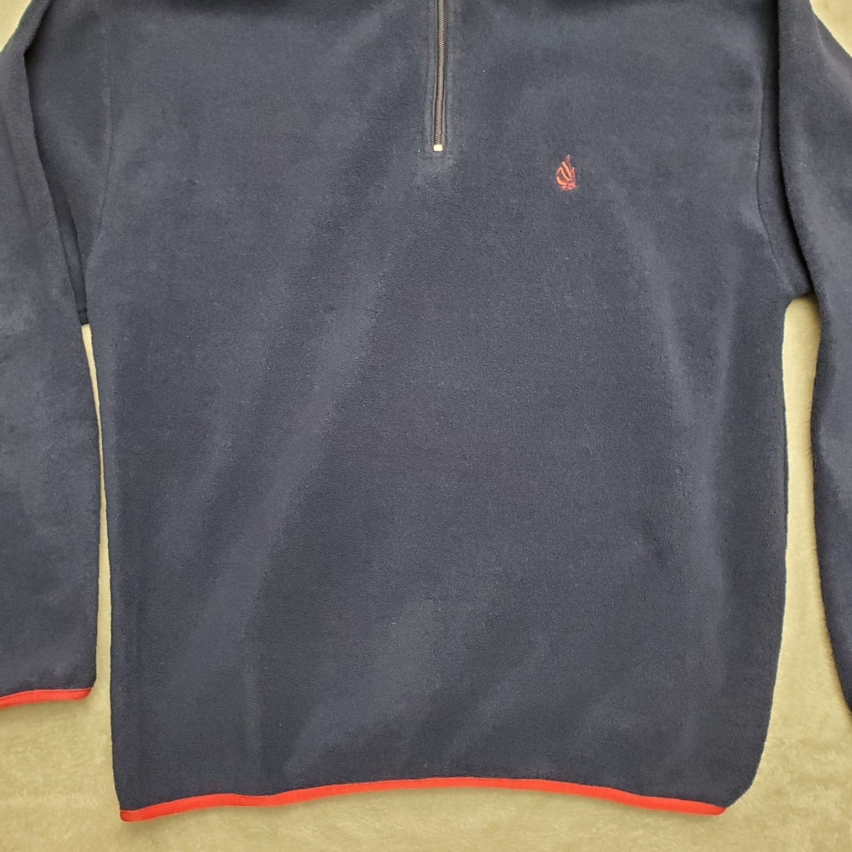 Nautica VINTAGE Nautica Sweater Mens XL Blue 1/4 Zip Polyester Fleece Pullover Pullover Size US XL / EU 56 / 4 - 3 Thumbnail