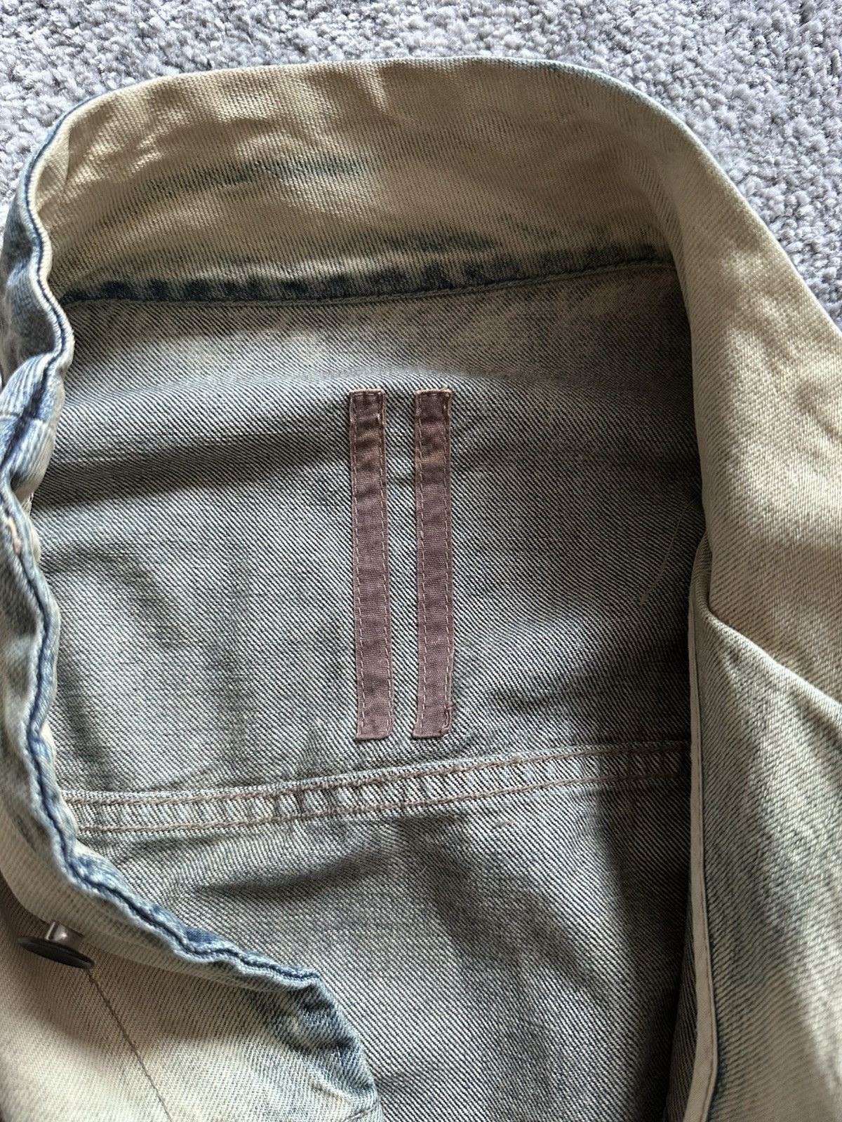 Rick Owens Drkshdw 1/1 Sample Rick Owens Drkshdw ss14 Denim Bone Slave Jacket Size US M / EU 48-50 / 2 - 4 Thumbnail