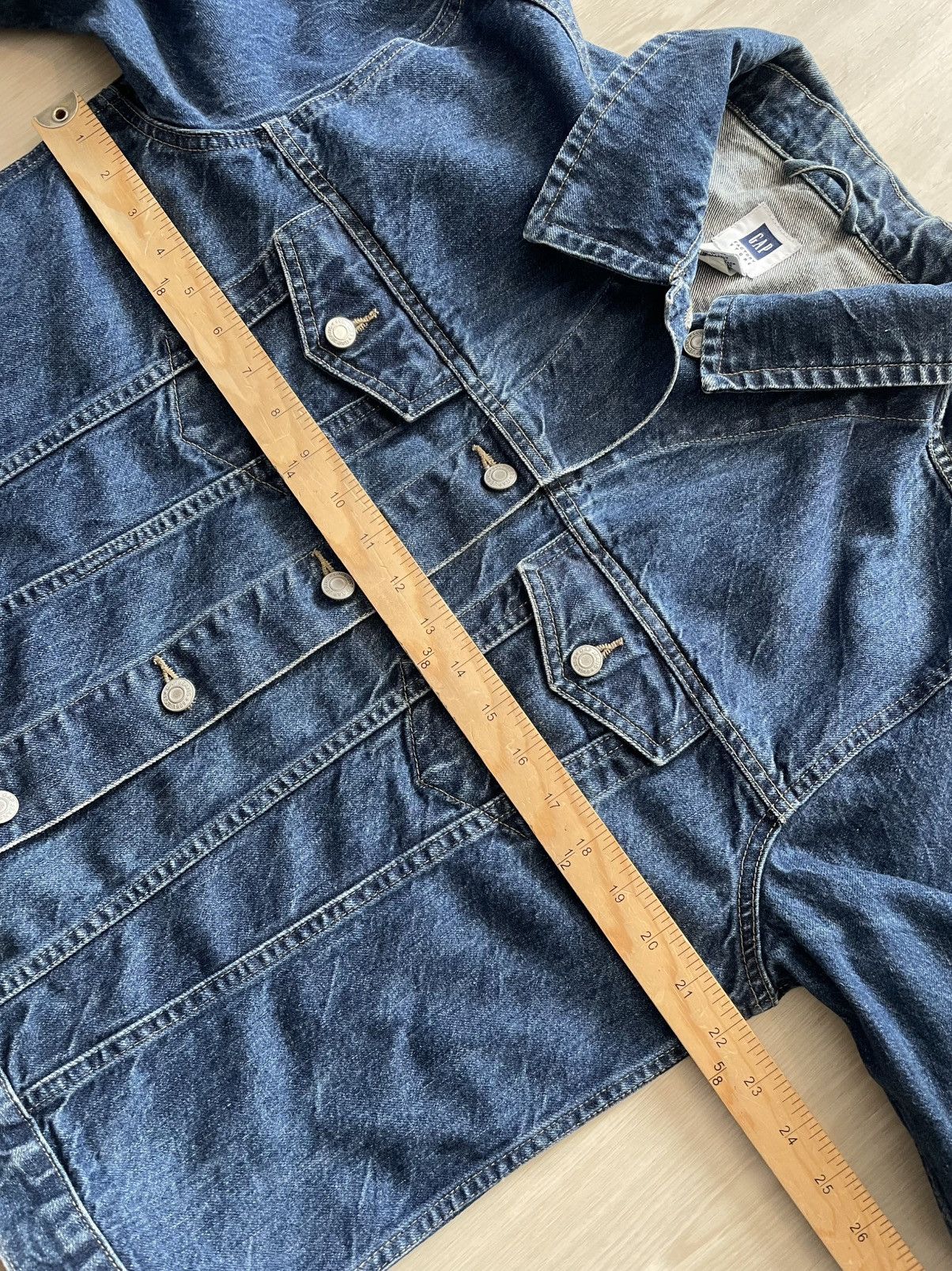 Gap VTG Y2K 01 Gap Denim Trucker Jacket Womens XL *thrashed Size XL / US 12-14 / IT 48-50 - 8 Thumbnail