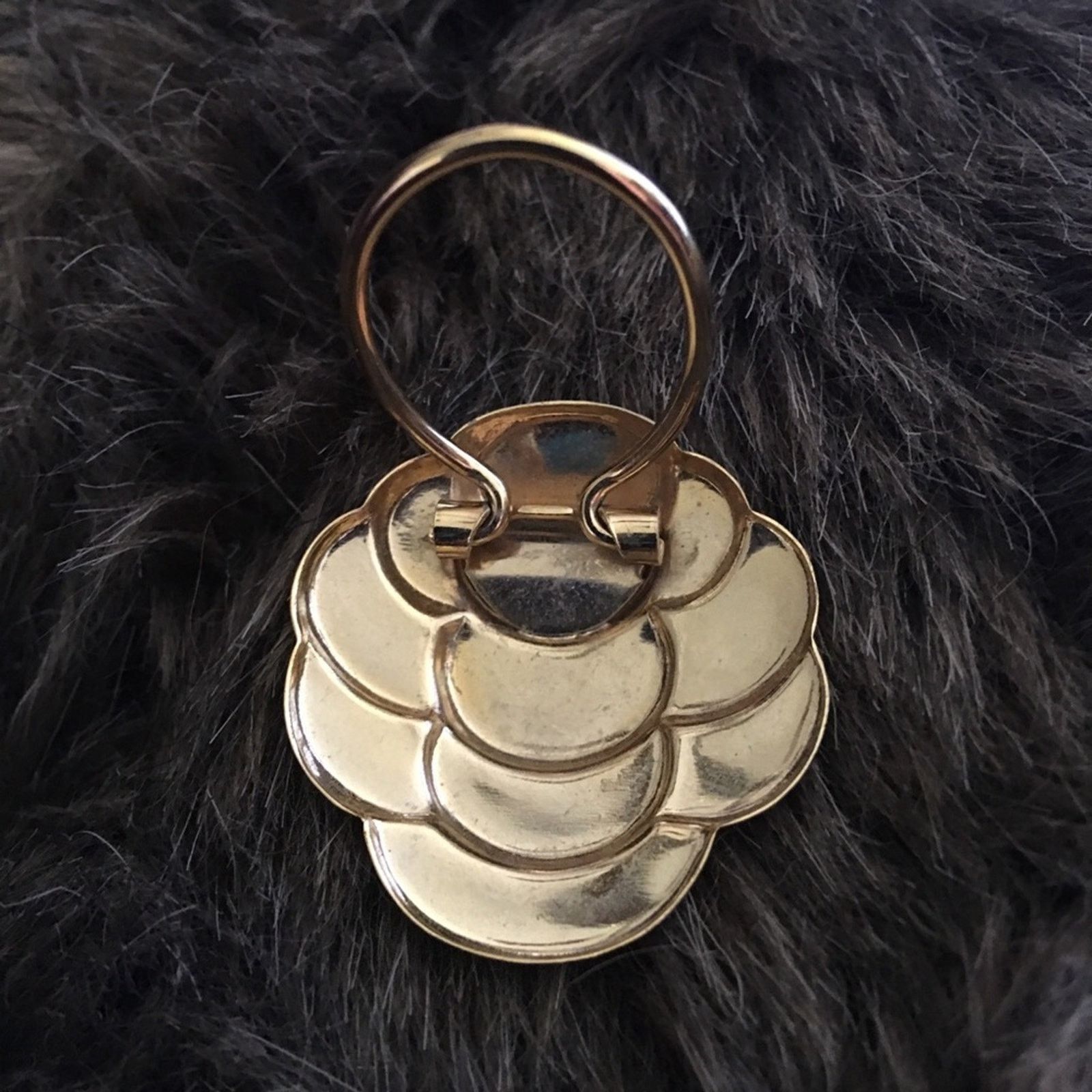 Vintage Vintage gold tone scale design scarf clip Size ONE SIZE - 5 Thumbnail