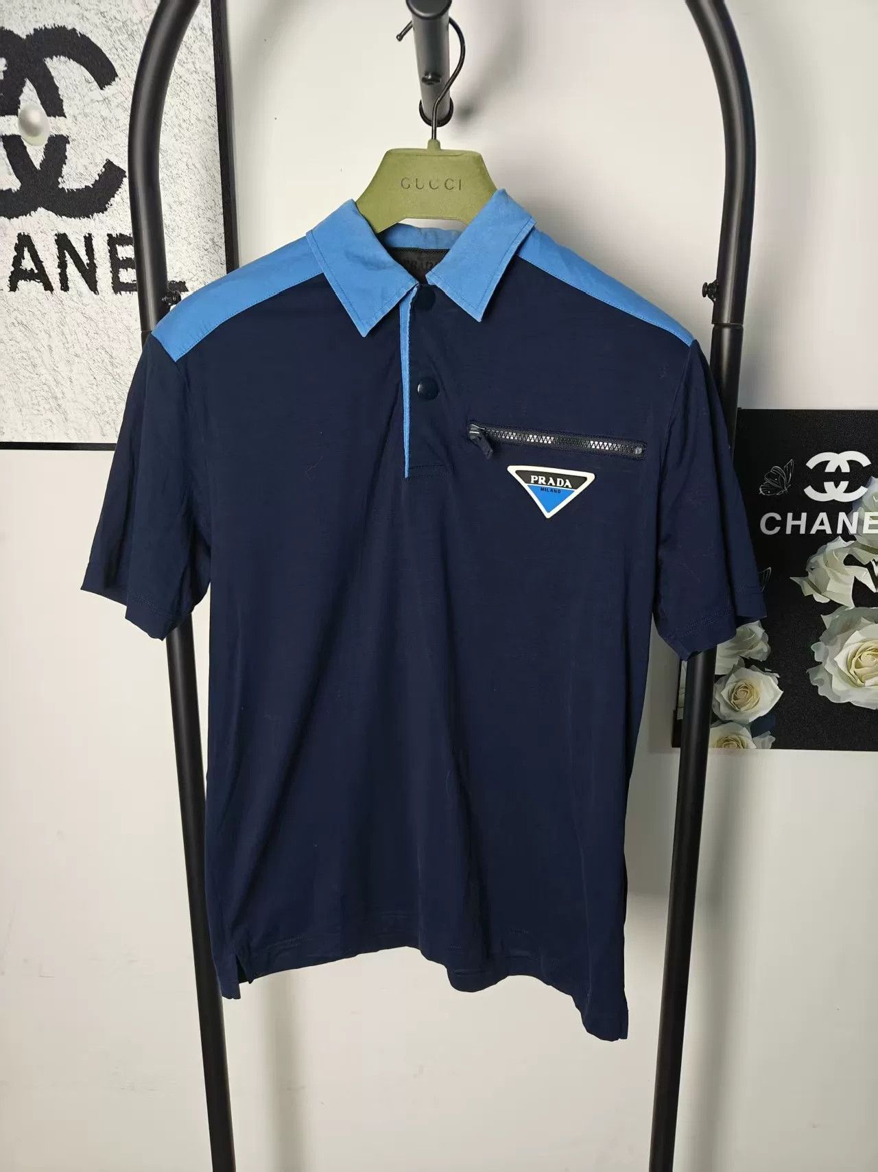 Prada Prada Short Sleeve Polo Shirt Size US M / EU 48-50 / 2 - 1 Thumbnail