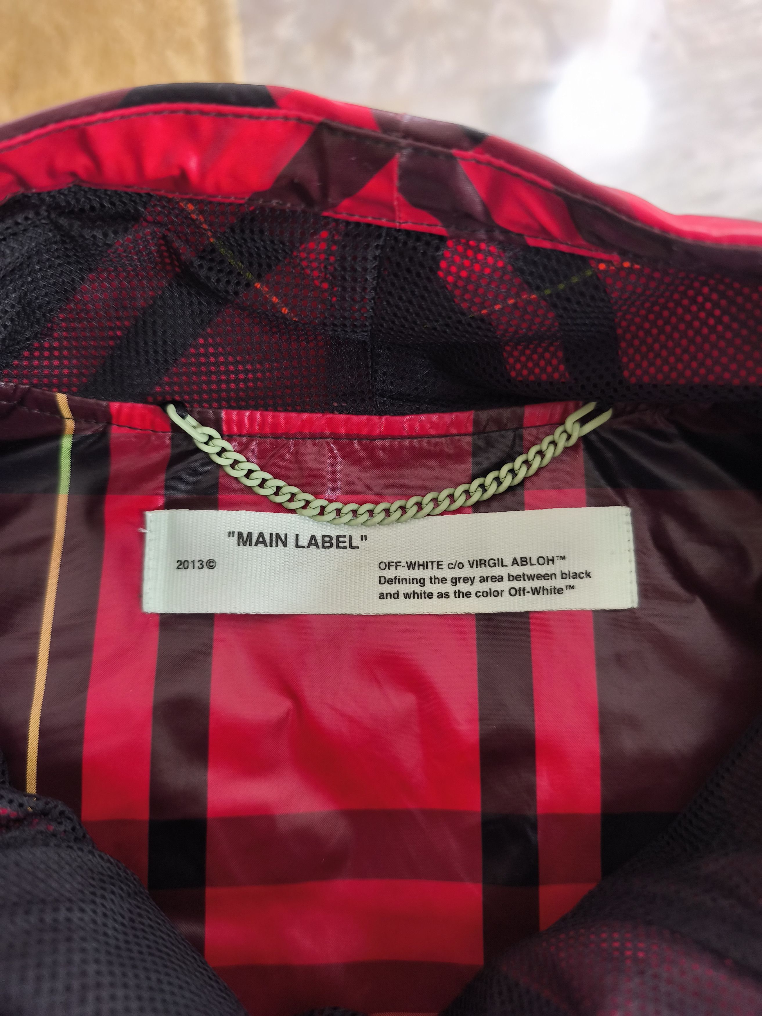 Off-White Off-White Red Checked Anorak Jacket - 19ss Size US M / EU 48-50 / 2 - 14 Thumbnail