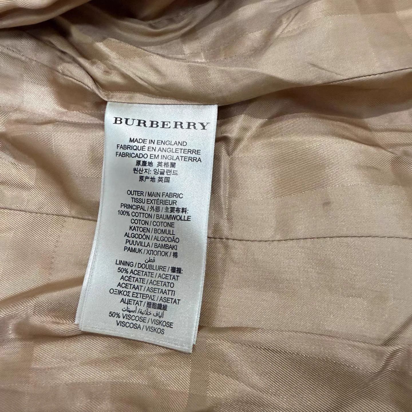 Burberry Burberry Khaki Waist-Tied Trench Coat UK4 NM Size XS / US 0-2 / IT 36-38 - 4 Thumbnail