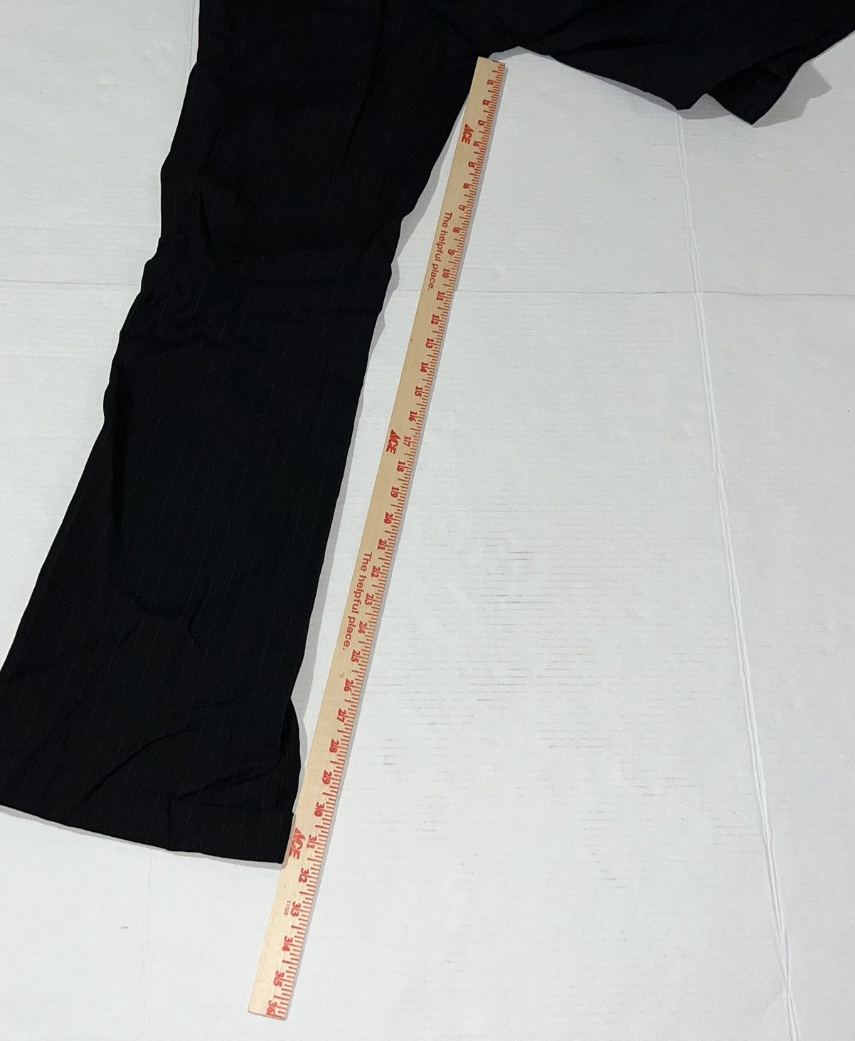 Ralph Lauren New Blue Label Ralph Lauren Wool Stripe Pants Back Buckle Size 32" / US 10 / IT 46 - 6 Thumbnail