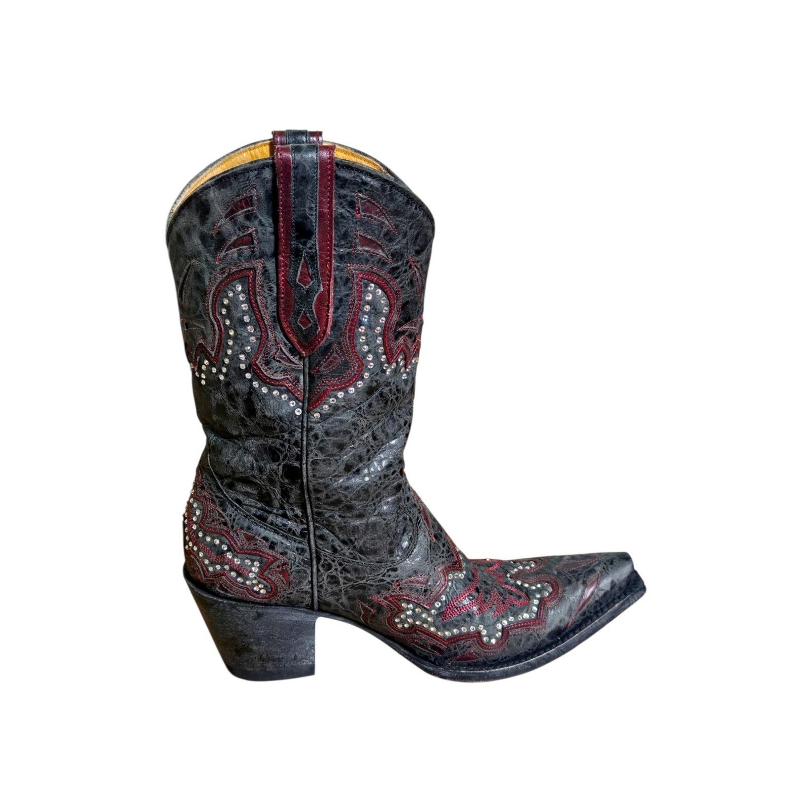 Old Gringo Old Gringo Crystal Embroidered Leather Western Boots Size US 7 / IT 37 - 1 Thumbnail