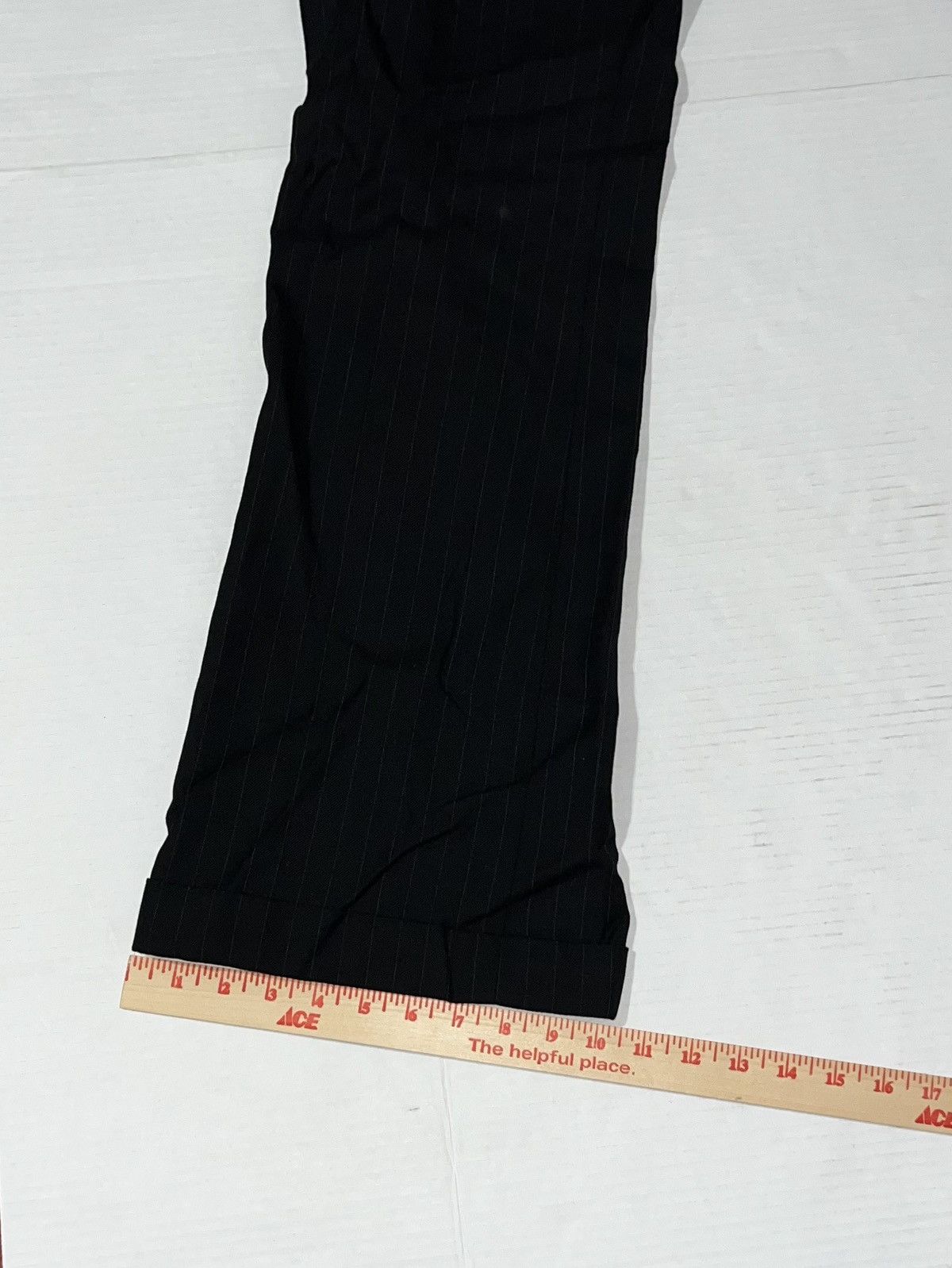 Ralph Lauren New Blue Label Ralph Lauren Wool Stripe Pants Back Buckle Size 32" / US 10 / IT 46 - 9 Thumbnail