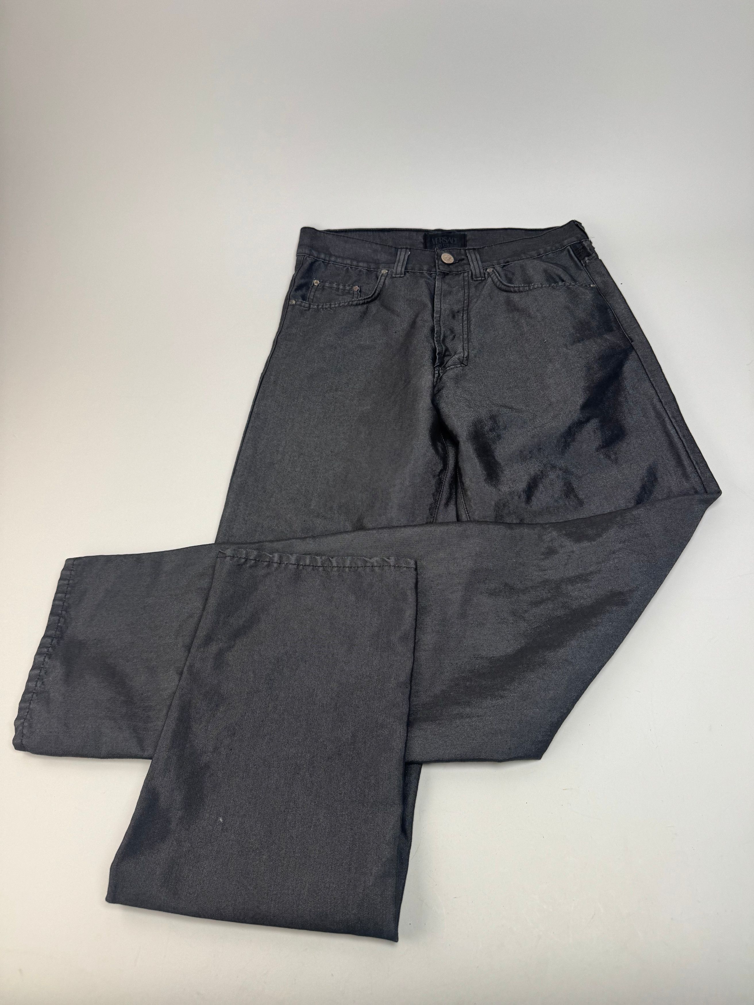 Versace Vintage Pants Anthracite M Size 30" / US 8 / IT 44 - 1 Thumbnail