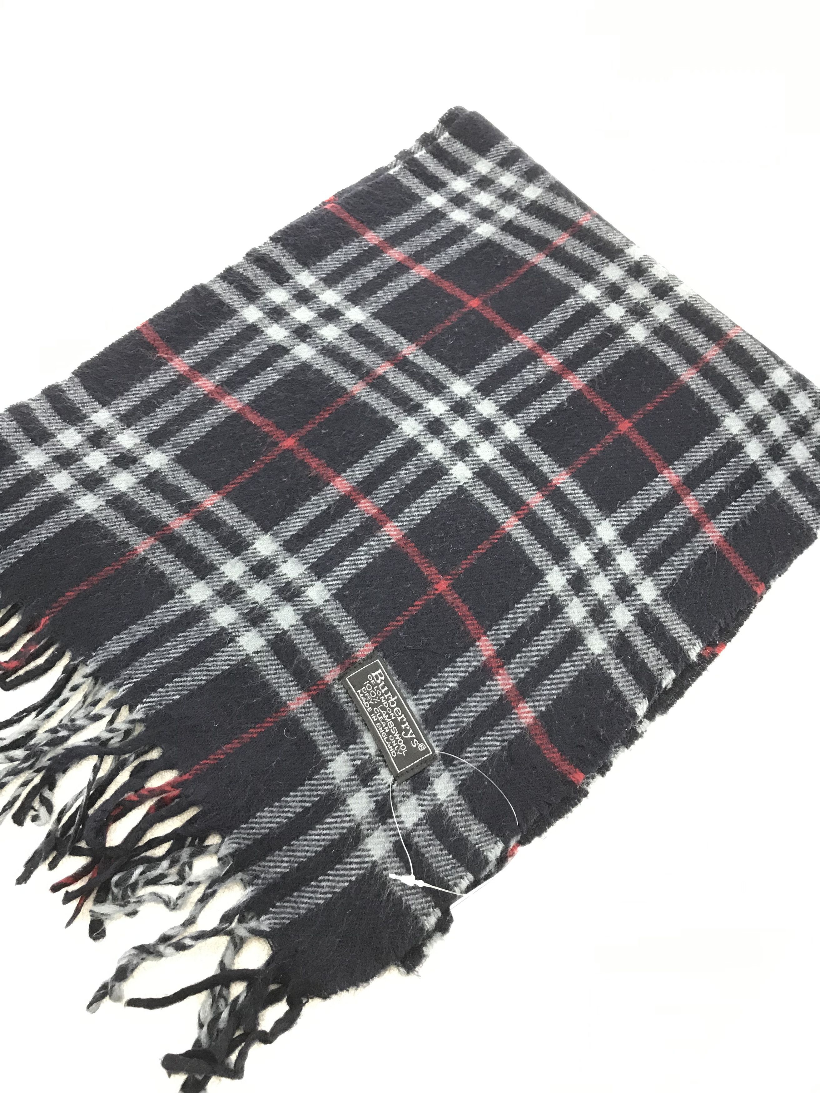 Burberry × Vintage Burberry Scarf / Muffler / Neckwear - WW1052 Size ONE SIZE - 3 Thumbnail