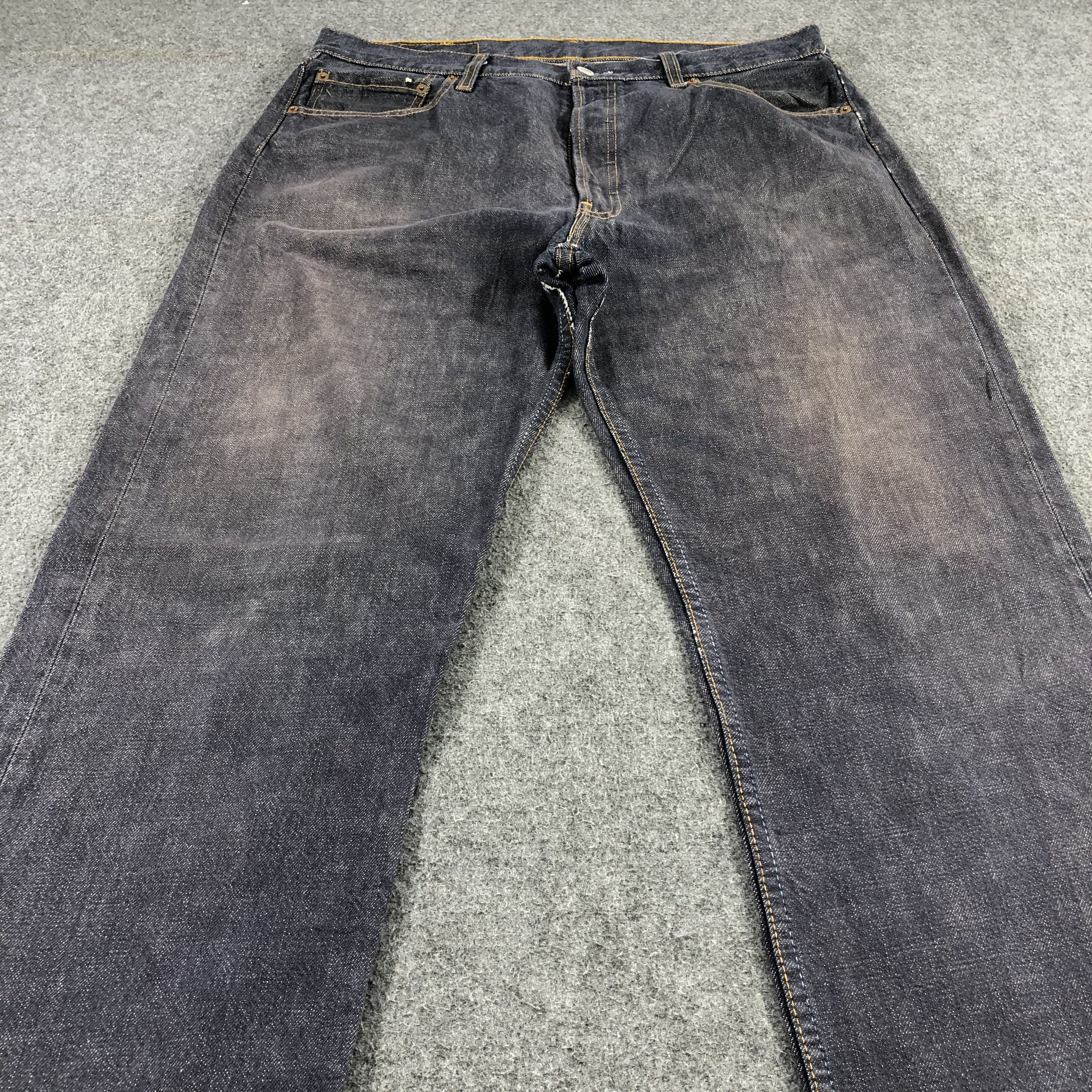 Levi's Vintage 90s Distress Levis 501 Jeans-JM1537 Size US 35 - 3 Thumbnail