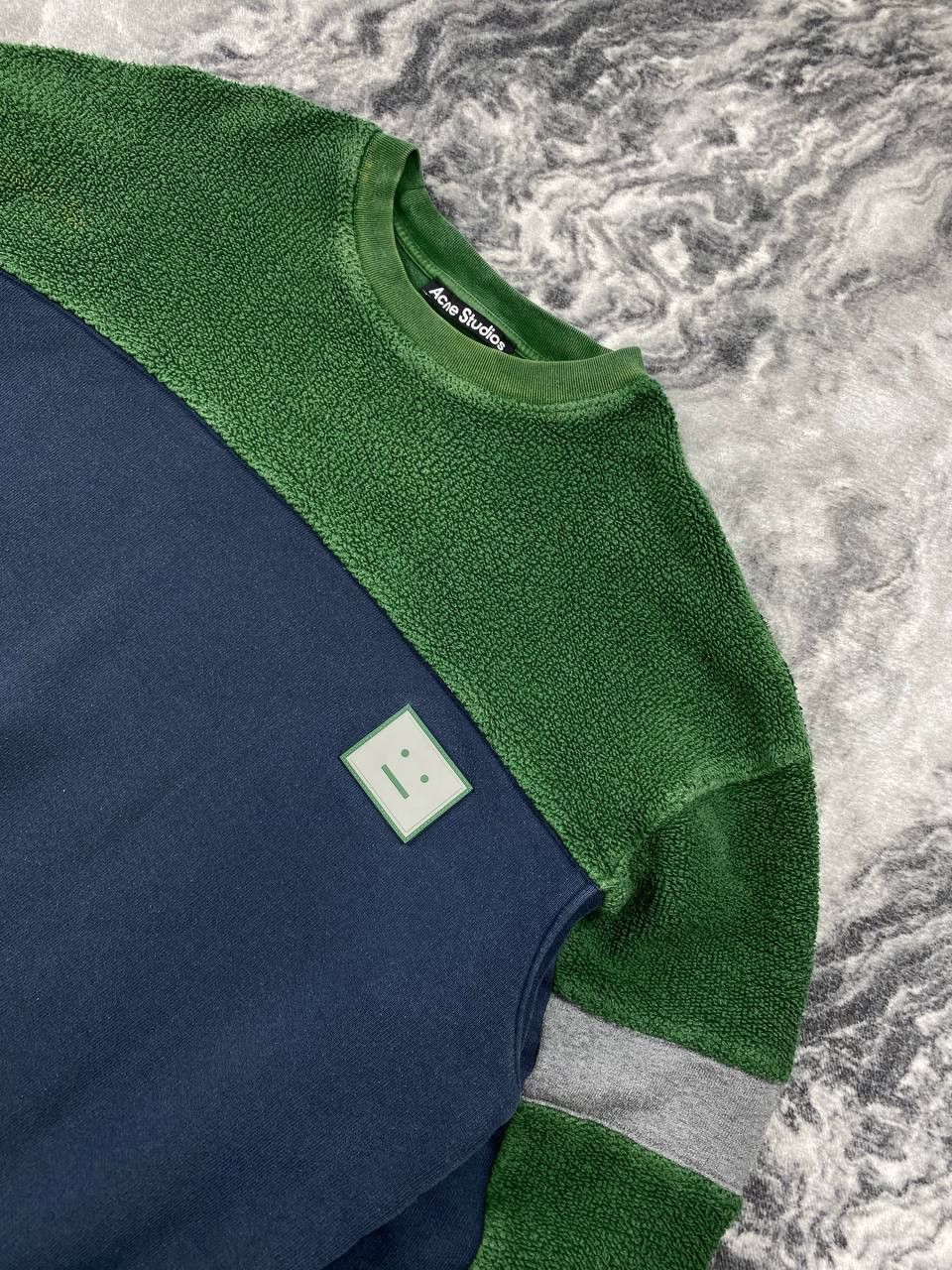 Acne Studios Acne Studios Fillmore Face Fleece Crew Sweatshirt Men Size US L / EU 52-54 / 3 - 3 Thumbnail