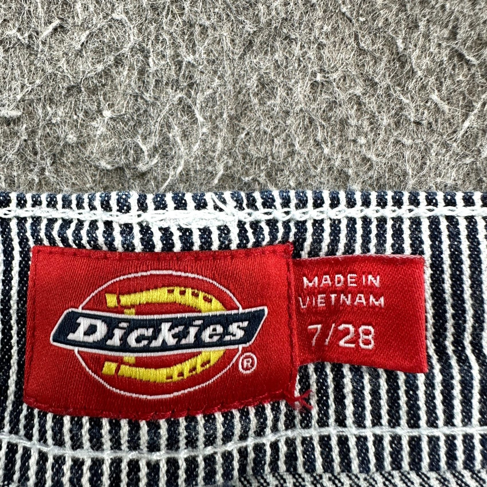 Dickies Dickies Pants Women 7 28 Blue White Carpenter Relaxed Pinstriped Hickory Jeans Workwear Straight Inseam 31 in Womens Size 28" / US 6 / IT 42 - 7 Thumbnail