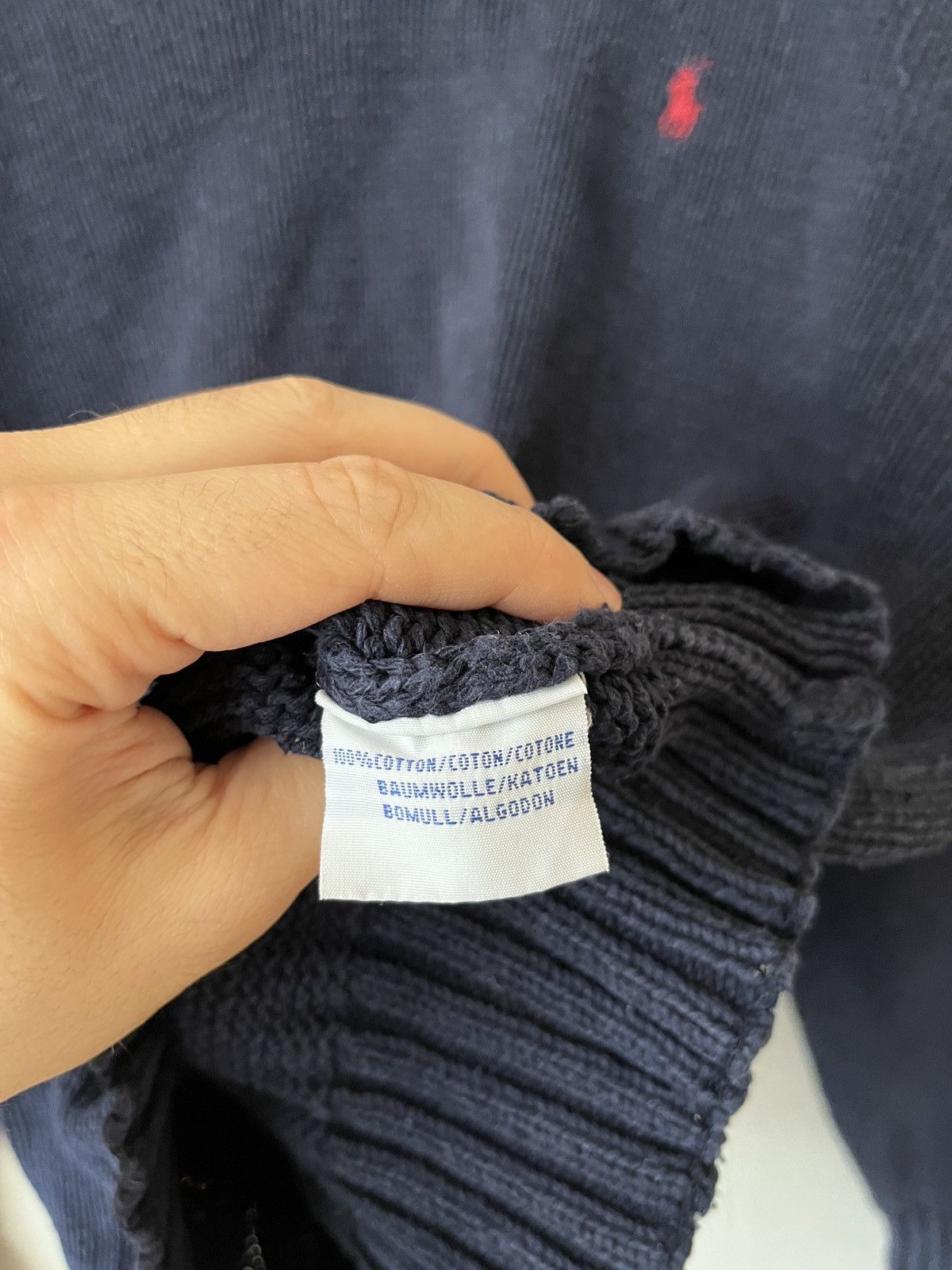 Polo Ralph Lauren × Vintage Polo Ralph Lauren Vintage Heavy Knit Hong Kong Iconic Sweate Size US M / EU 48-50 / 2 - 6 Thumbnail