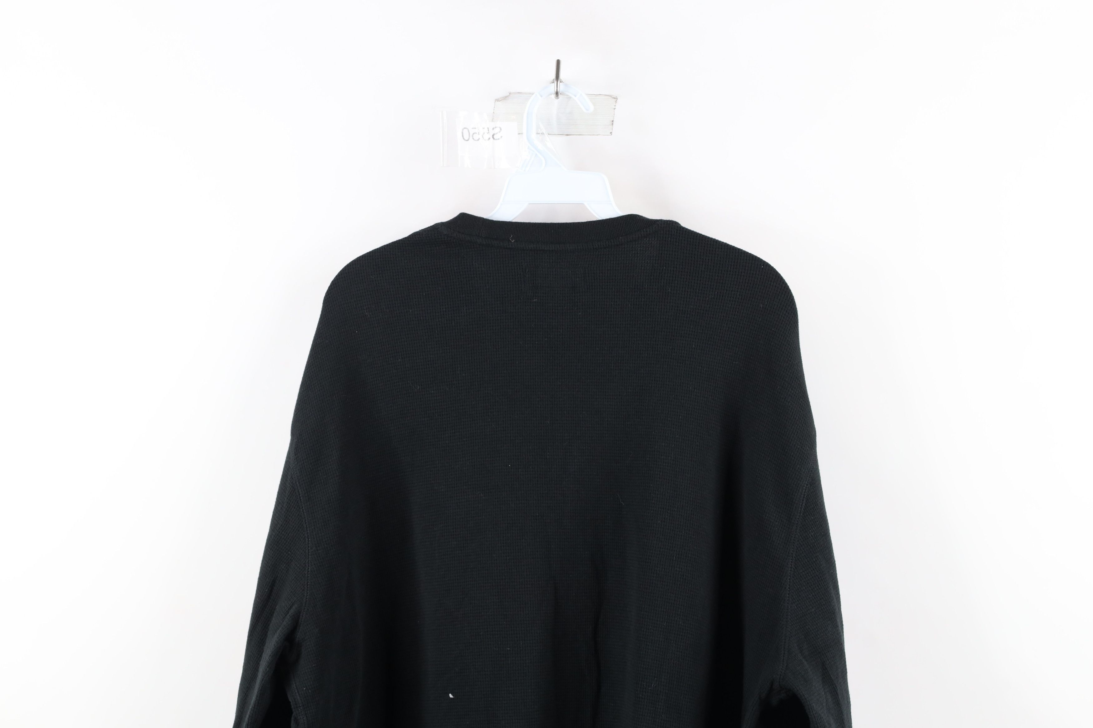 Ralph Lauren Vintage Ralph Lauren Waffle Knit Long Sleeve T-Shirt Black Size US XXL / EU 58 / 5 - 10 Thumbnail