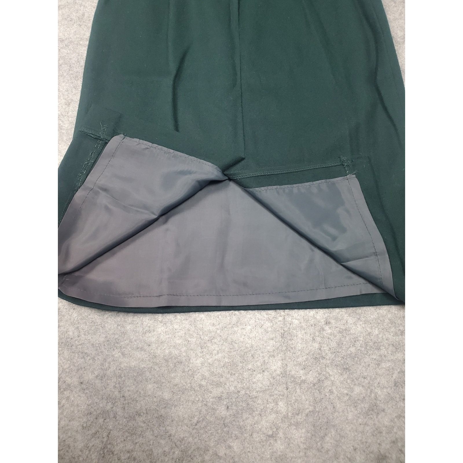 Other Vintage Womens Diane Richard 8 Green Wool Midi Pencil Skirt Size 30" / US 8 / IT 44 - 5 Thumbnail